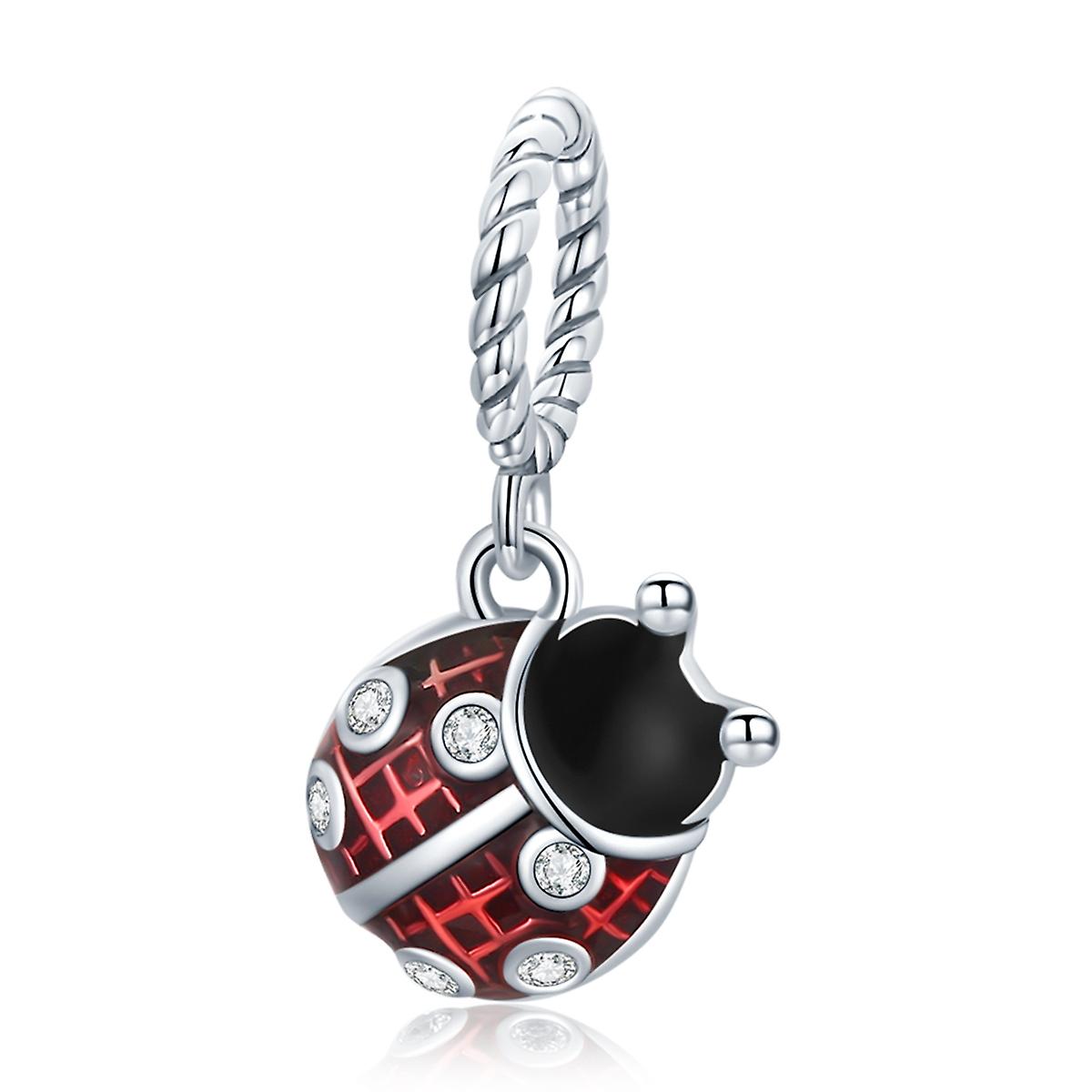 S925 Sterling Silver Ladybug Pendant