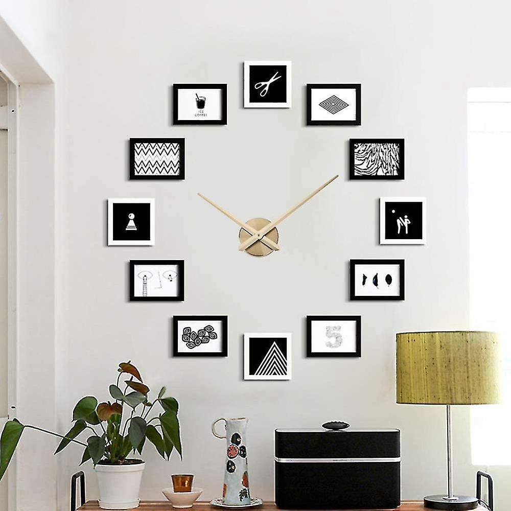 3d Clock Hands,diy Large Clock Movement Mechanism Needles,wall Accessories Part Replacement,gold