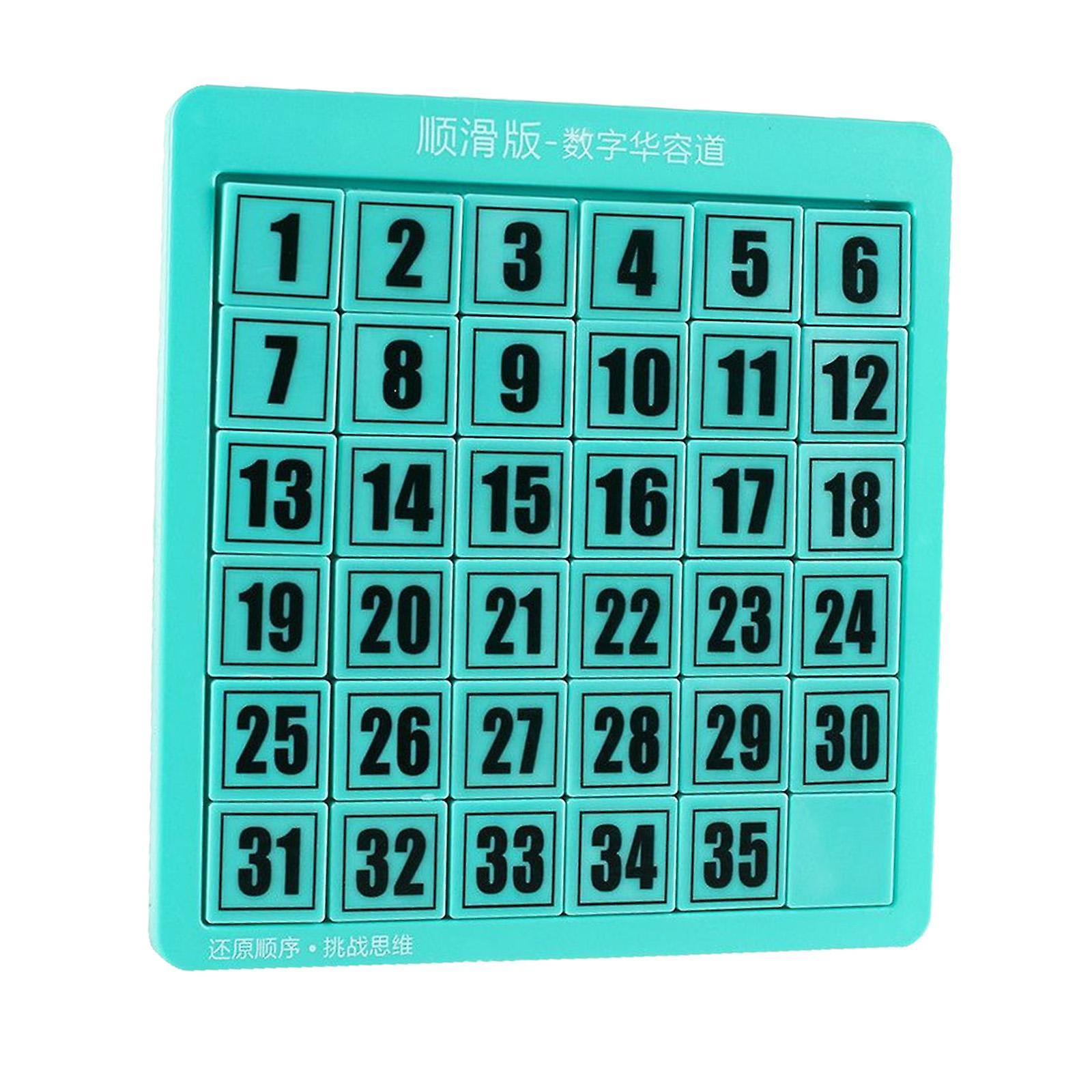 Digital Puzzles Toys Math Educational Toys Game for Training Exercise Green 35 cubes