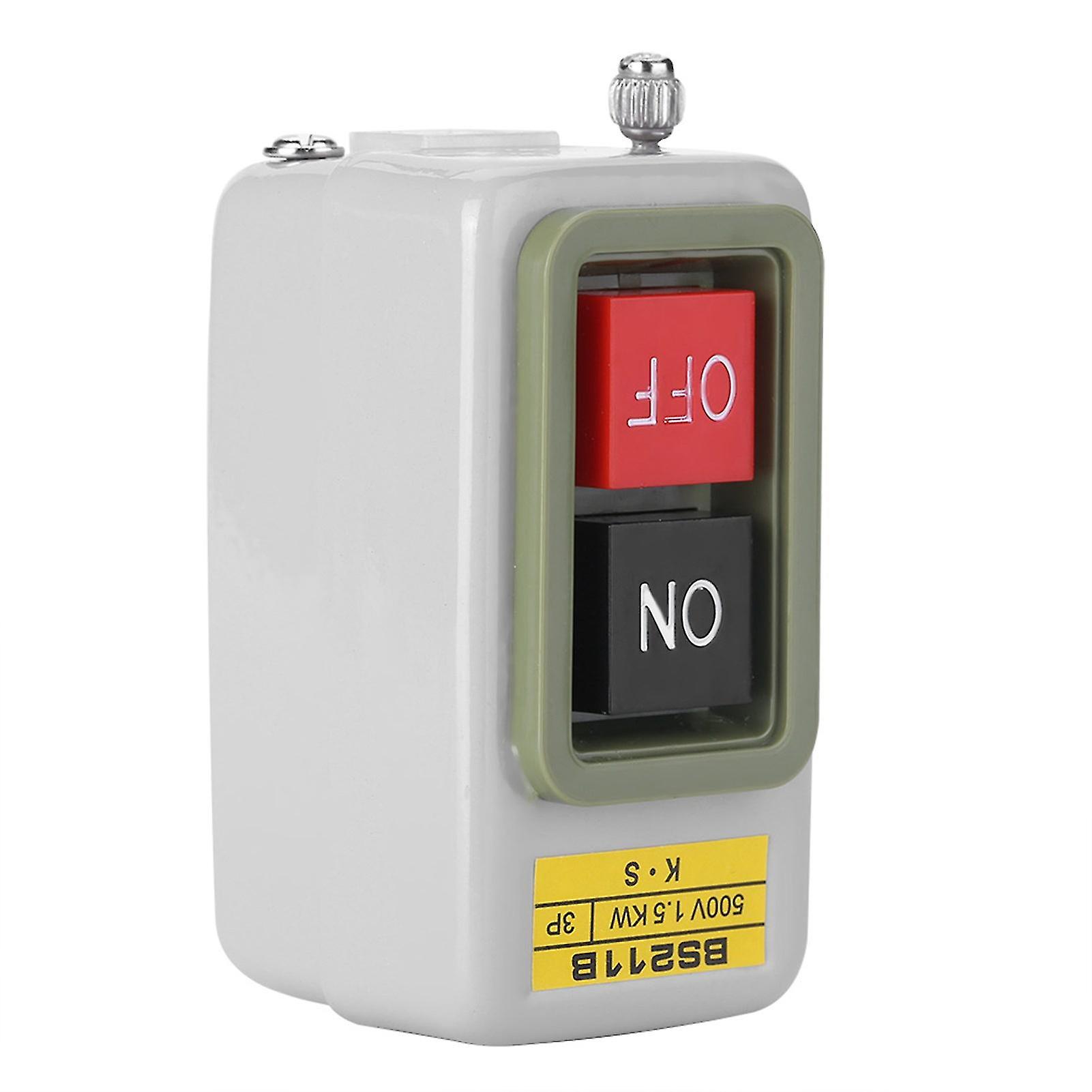 Self Locking 3P On/Off Power Push Button Switch AC 220V/380V BS211B