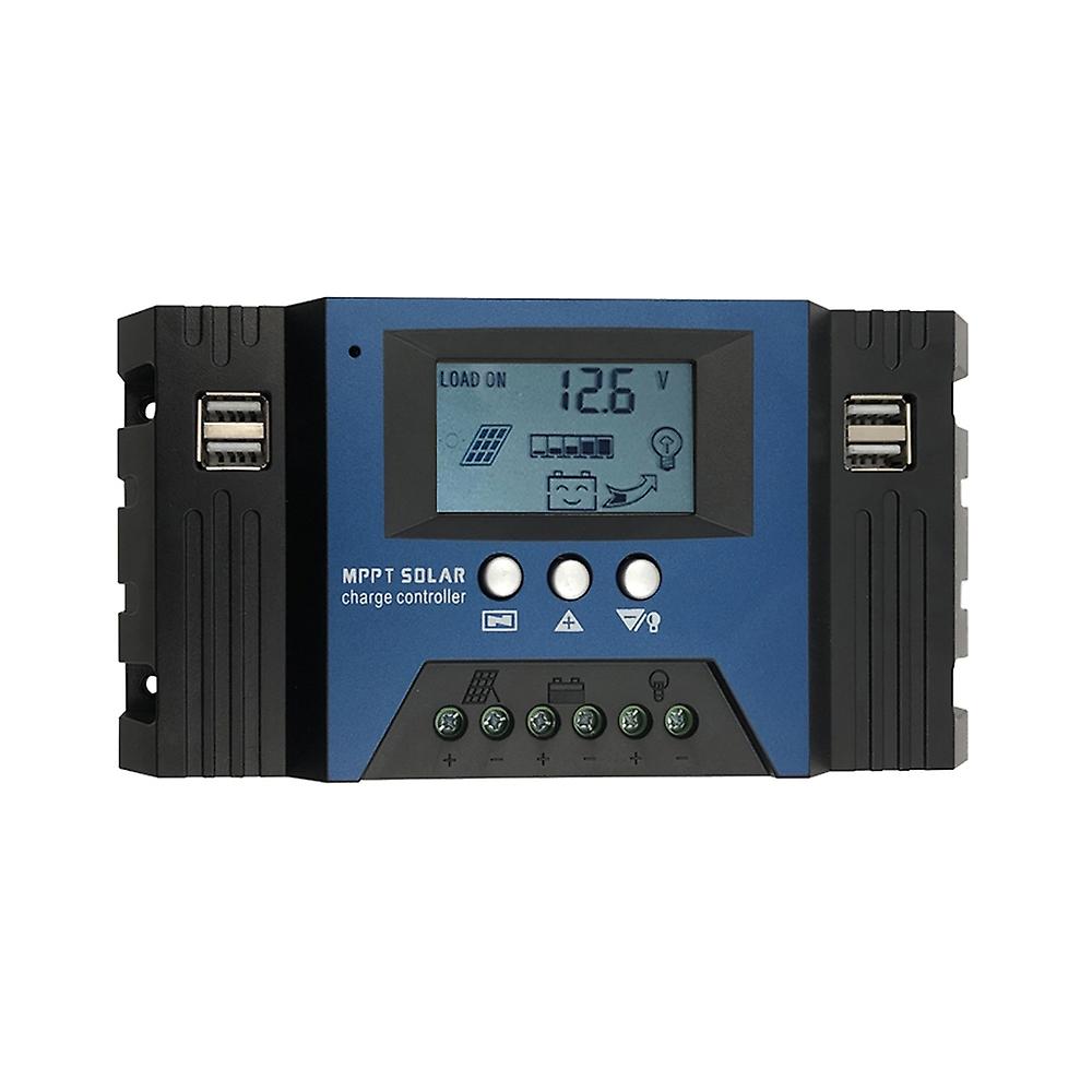 100A MPPT Solar Charge Controller 12/24V Auto Focus Solar Panel Controller Battery Intelligent Regul