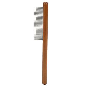 Cat and Dog Comb Remove Floating Hair Reusable Wood Pet Open Knot Comb for Pet Cats DogsD High and Low Teeth (for Short Hair)