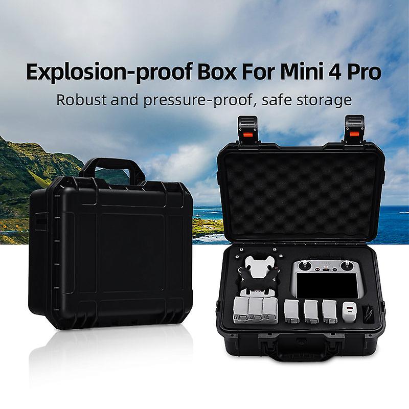 For DJI Mini 4Pro Drone Explosion-proof Carrying Case Waterproof Storage Box
