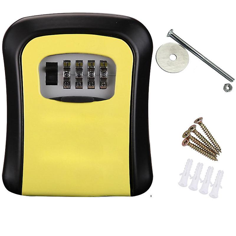 Secure 4-Digit Wall Mounted Key Lock Box | Durable, Multifunctional Aluminum Design