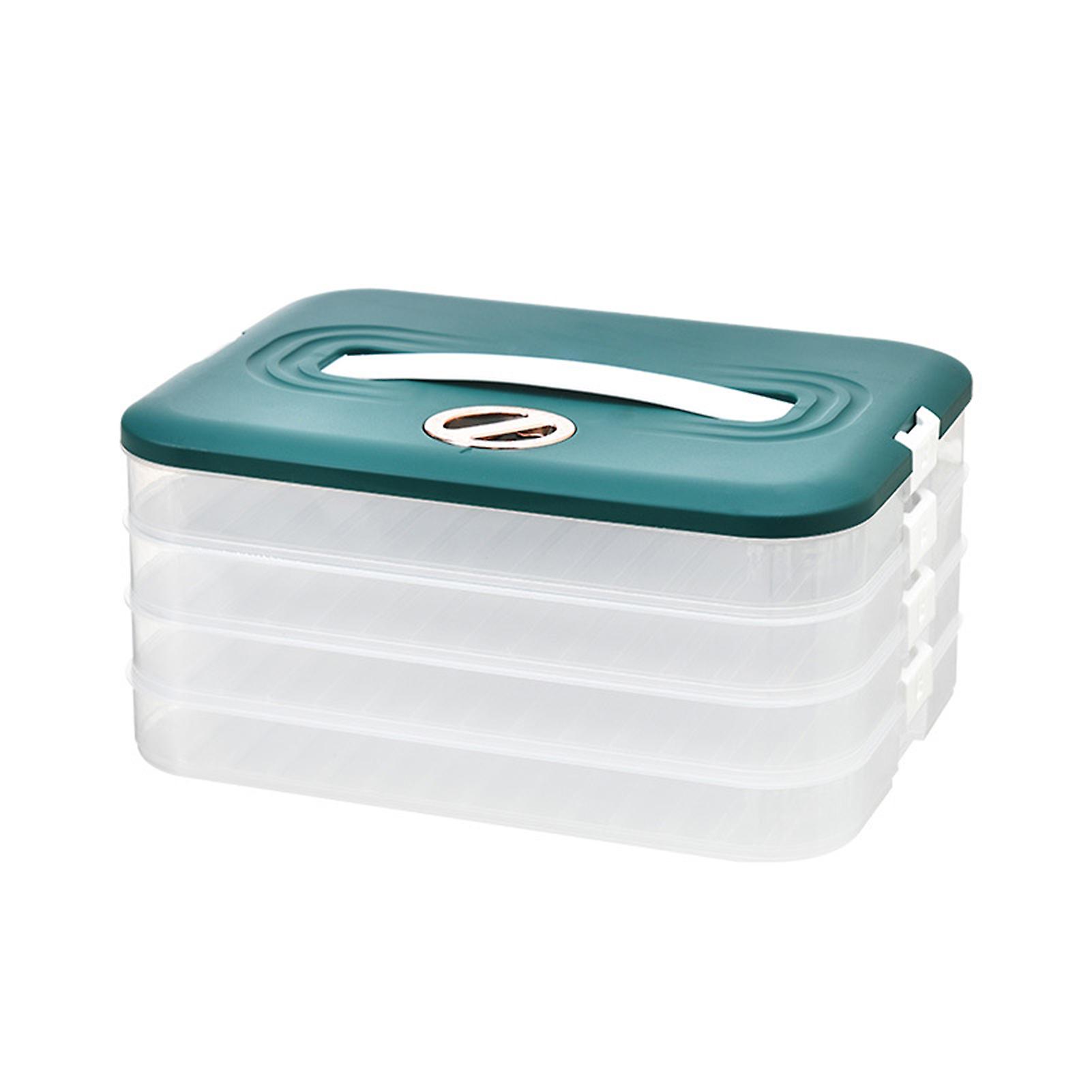 Airtight Dumpling Organiser with Timing Multi-Purpose Fridges Food Organiser for Refrigerators