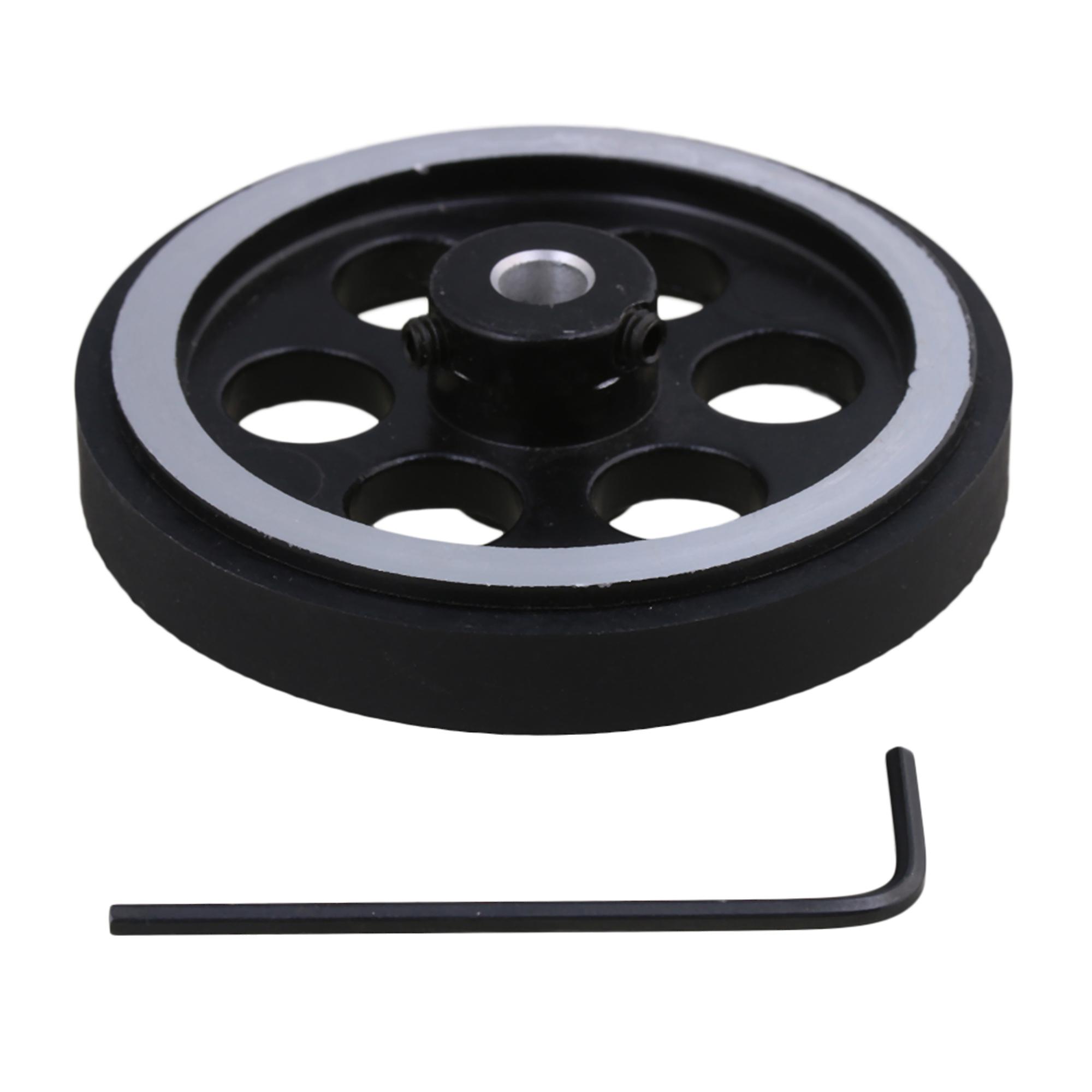 Aluminum Encoder Wheel Meter Wheel for Rotary Encoder 200mmx6mm w/Wrench