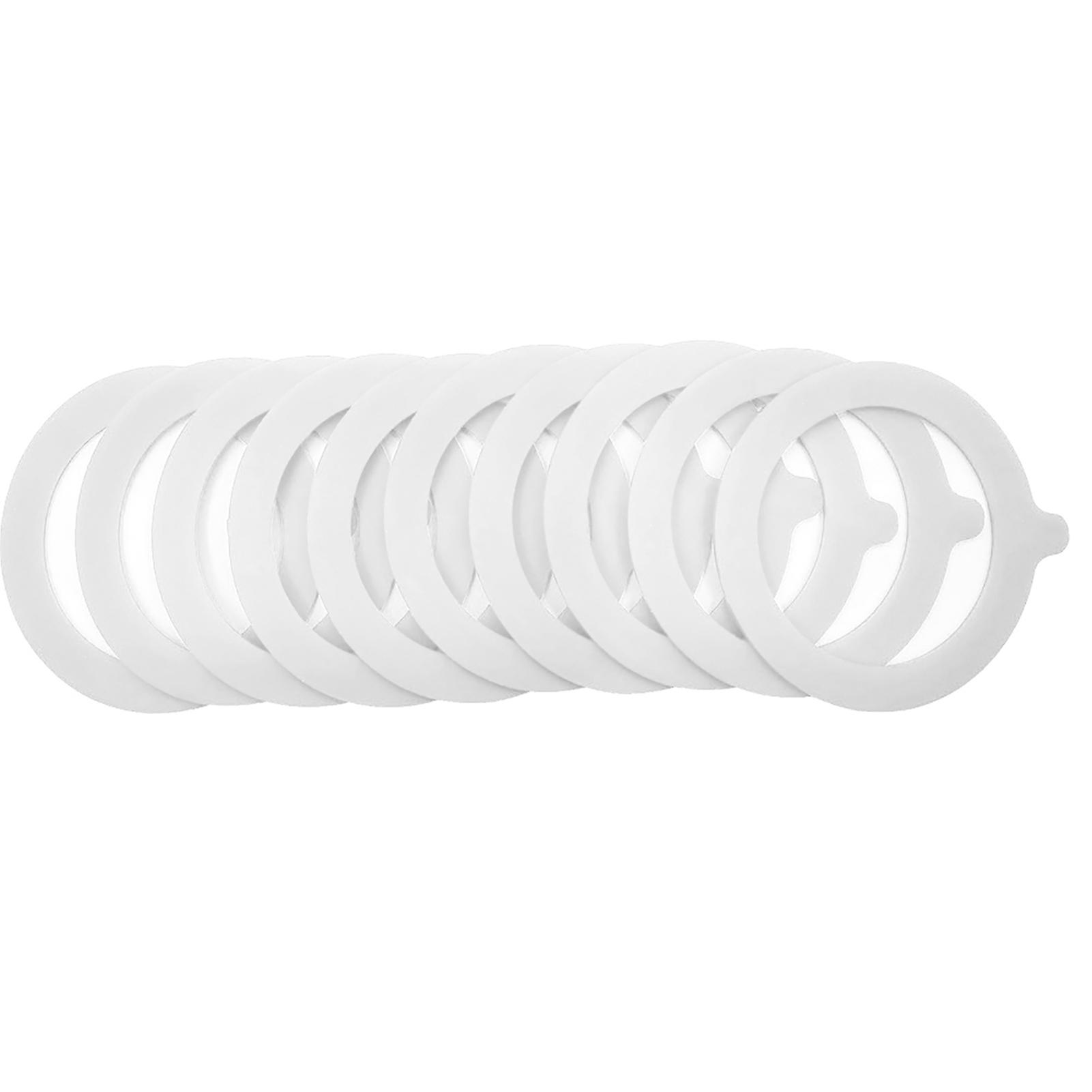 10 Pcs/set Jar Seals Gaskets Easy To Replace Food Grade Environmentally Friendly Portable Sealing Rings Leak Proof O Shape No Odor Lightweight