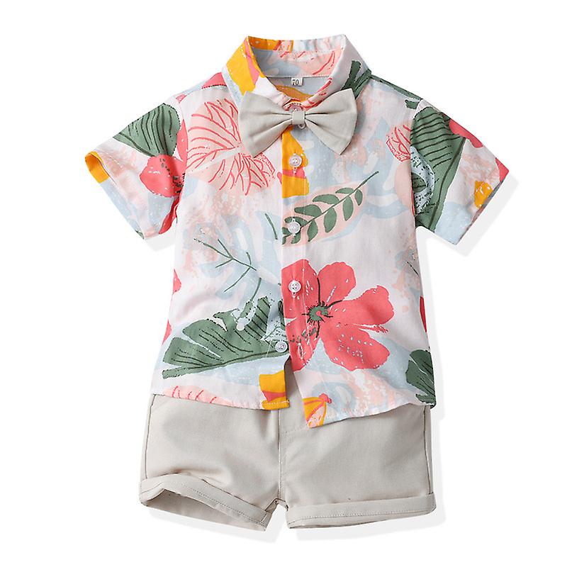 Toddler Baby Boy Shorts Sets Hawaiian Outfit Set