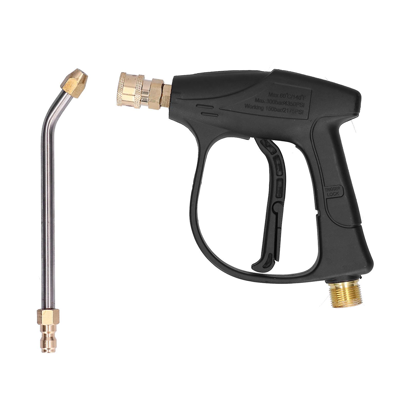 Pistolet pulvérisateur haute pression 3 000 psi avec buse coudée pour connecteur d'entrée fileté M22