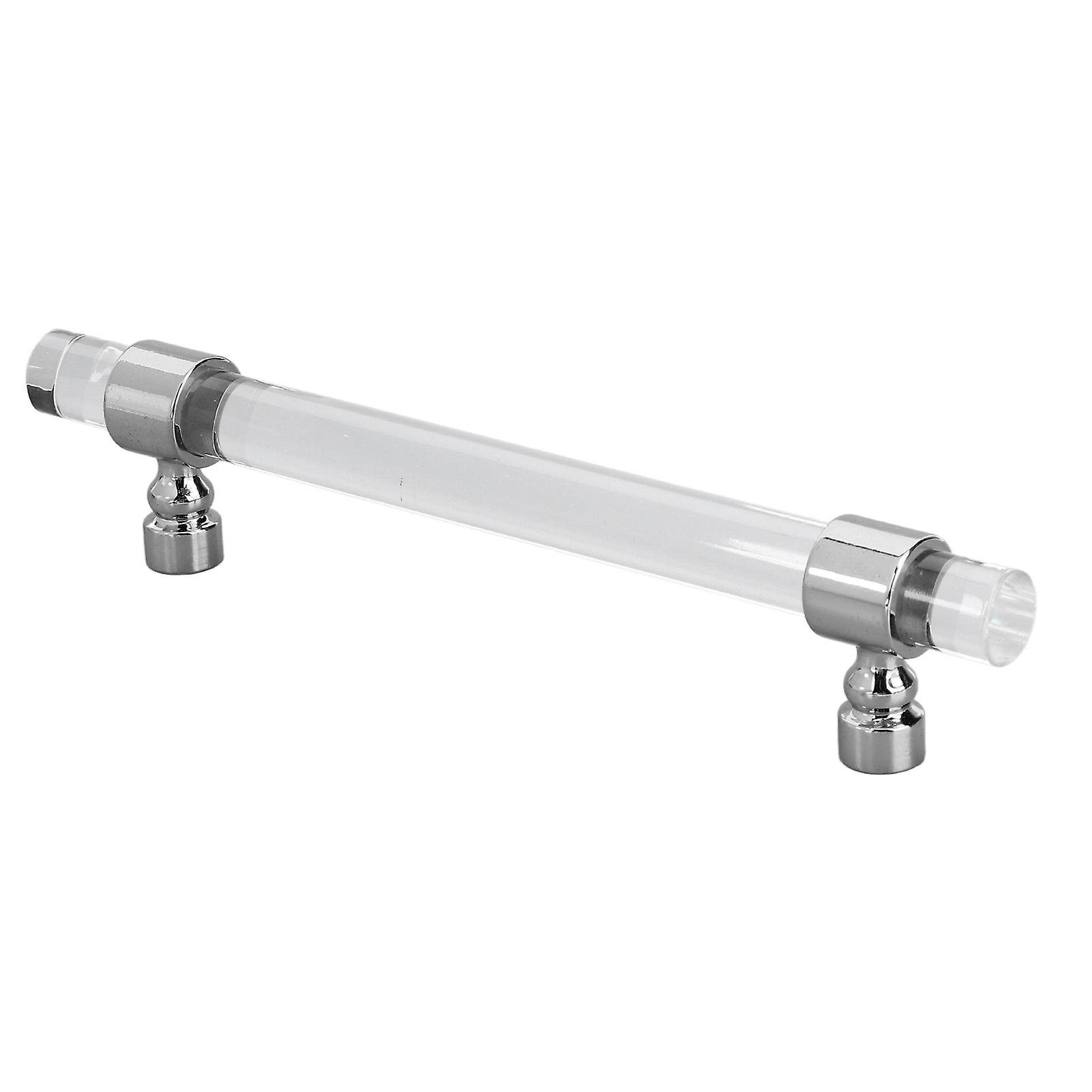 Crystal Acrylic Drawer Pull Handle B01277S 96mm Bright Silver