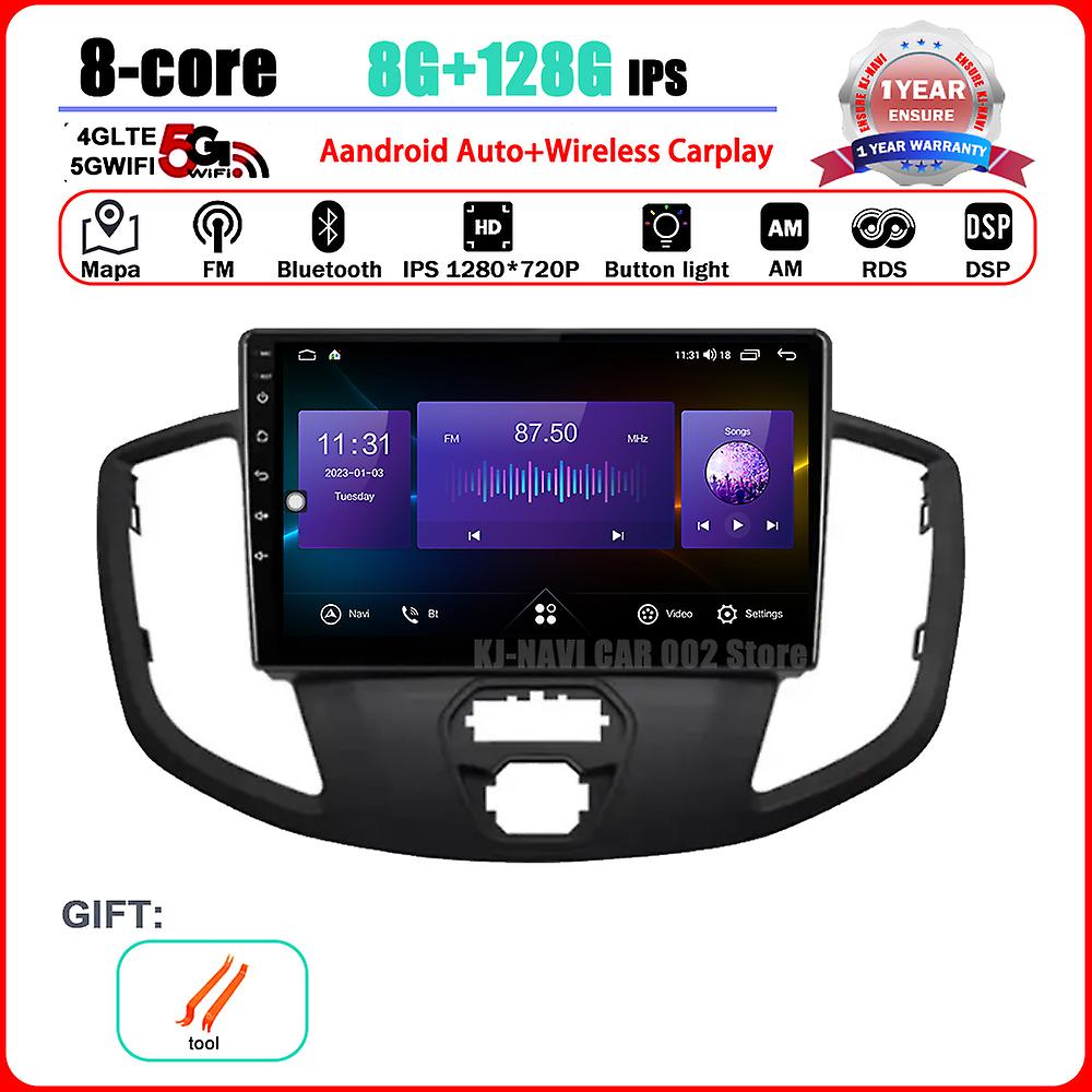 Radio For Ford Transit 2015 2016 2017 2018 Android 14 Carplay Car Multimedia Player Intelligent System Auto Navigation Stereo