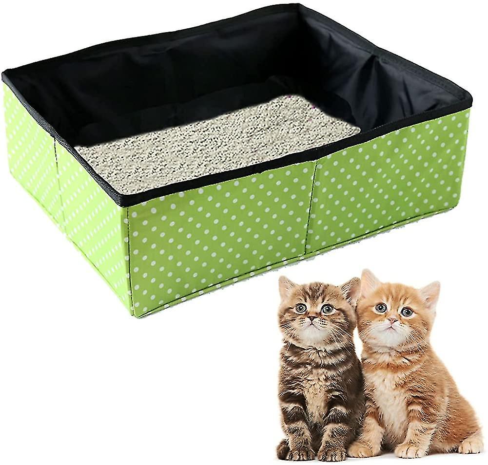 Portable Cat Litter Box - Portable - Foldable Waterproof Soft For Home