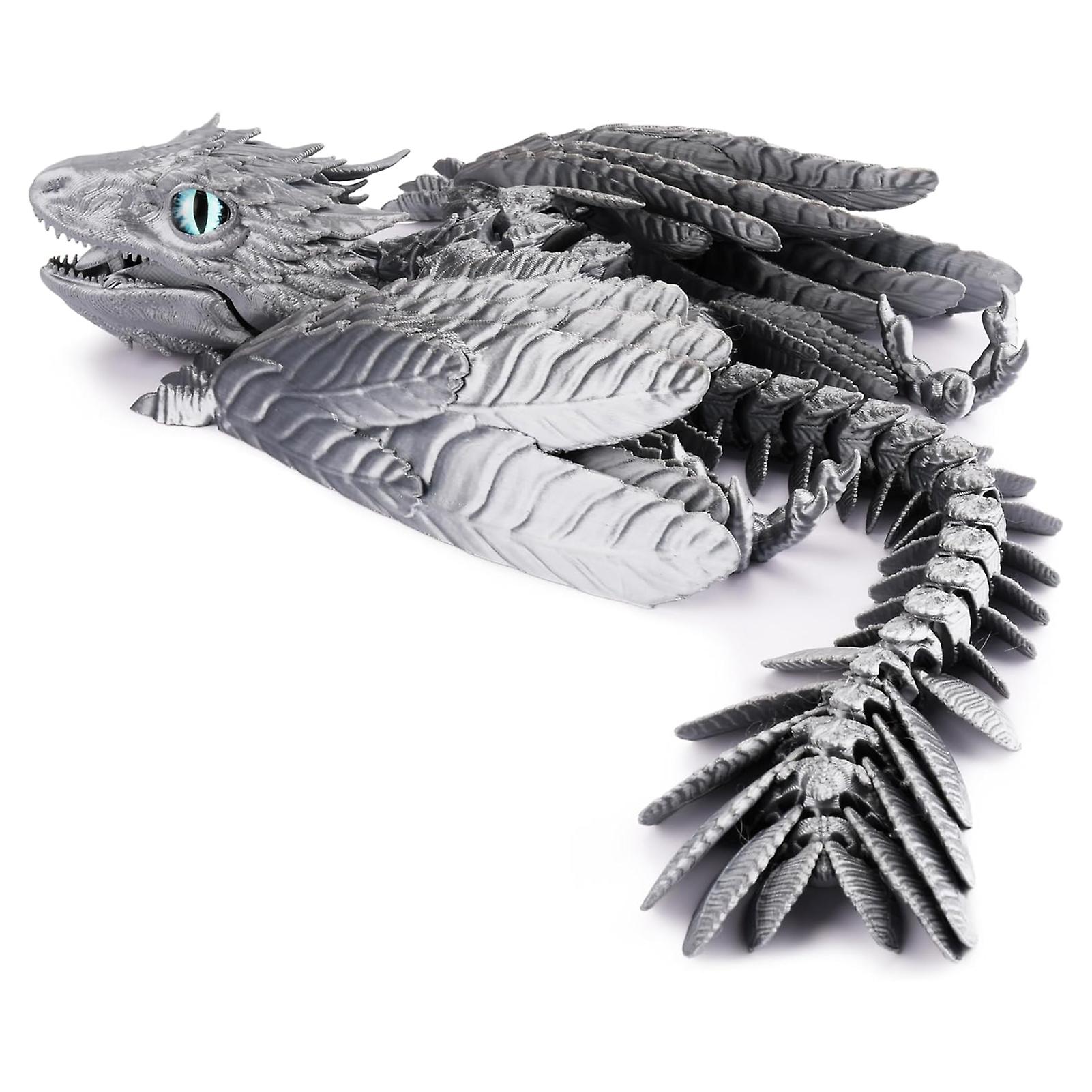 3D Printed Feathered Wyvern Dragons Toy Sturdy Crafts Decorative Model for Living Room Bedroom