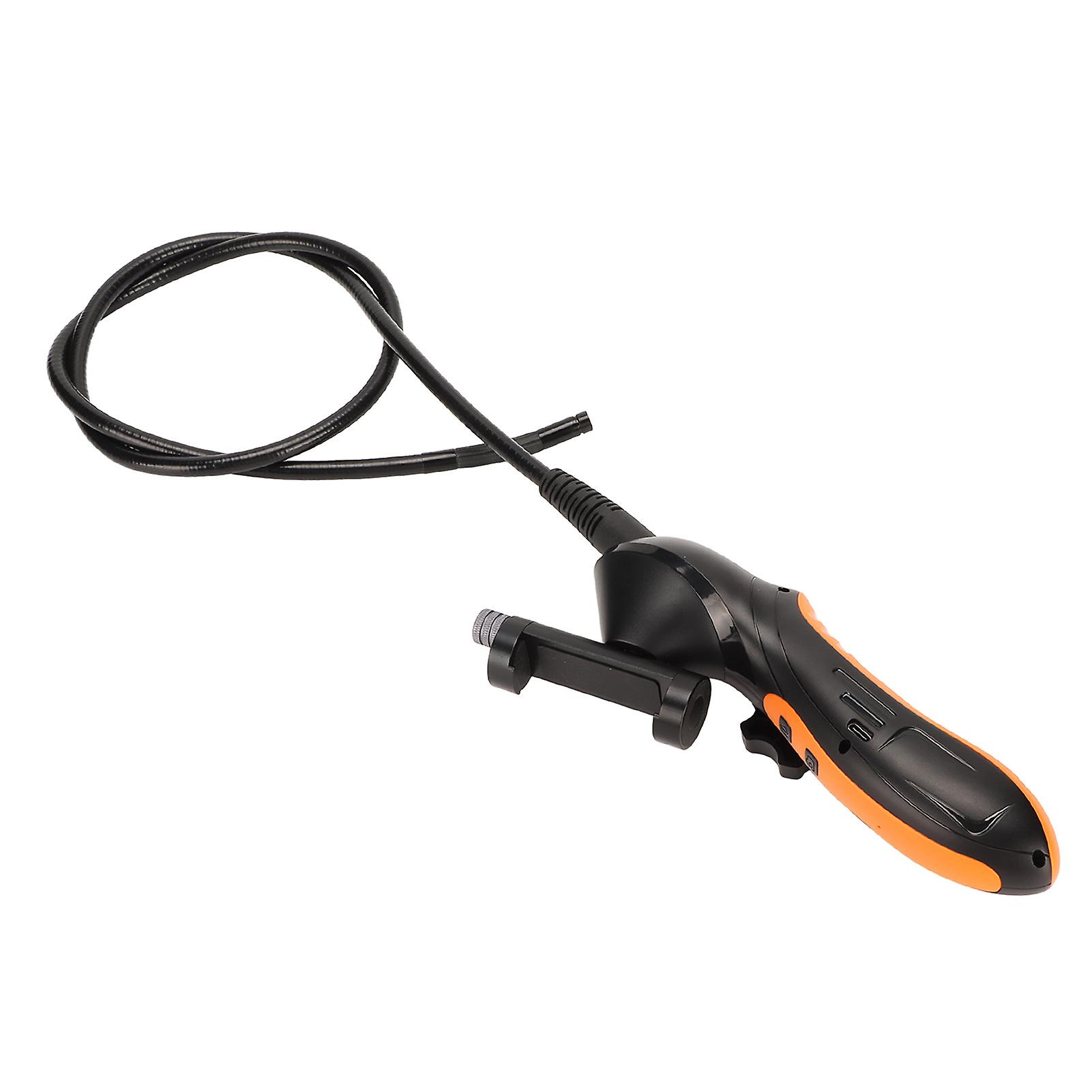 WiFi Endoscope 360 Degree Rotation Wireless 1080P HD Borescope with 8 LED Lights for Pet Pipeline Repair Car 