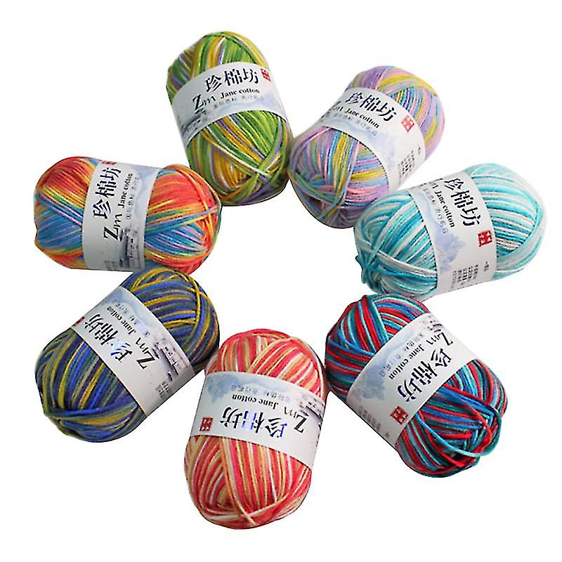 7pcs Milk Cotton Yarn