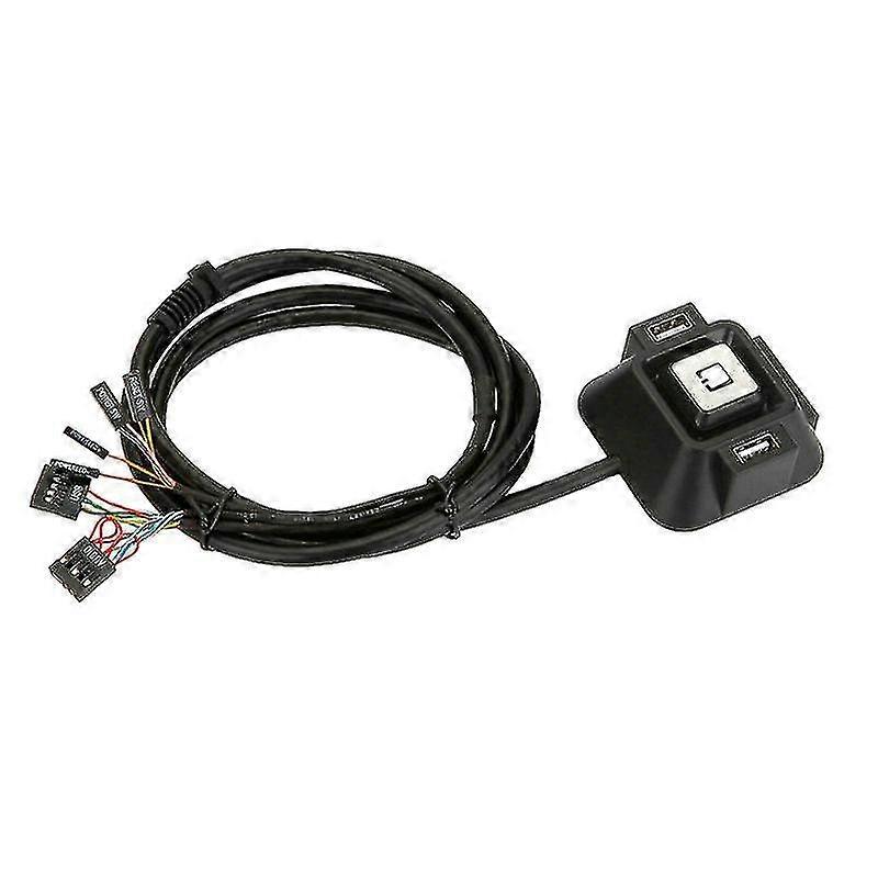 Computer Desktop Switch Dual USB Dual Audio Internet Cafe Home Office Desktop Chassis Control Switc