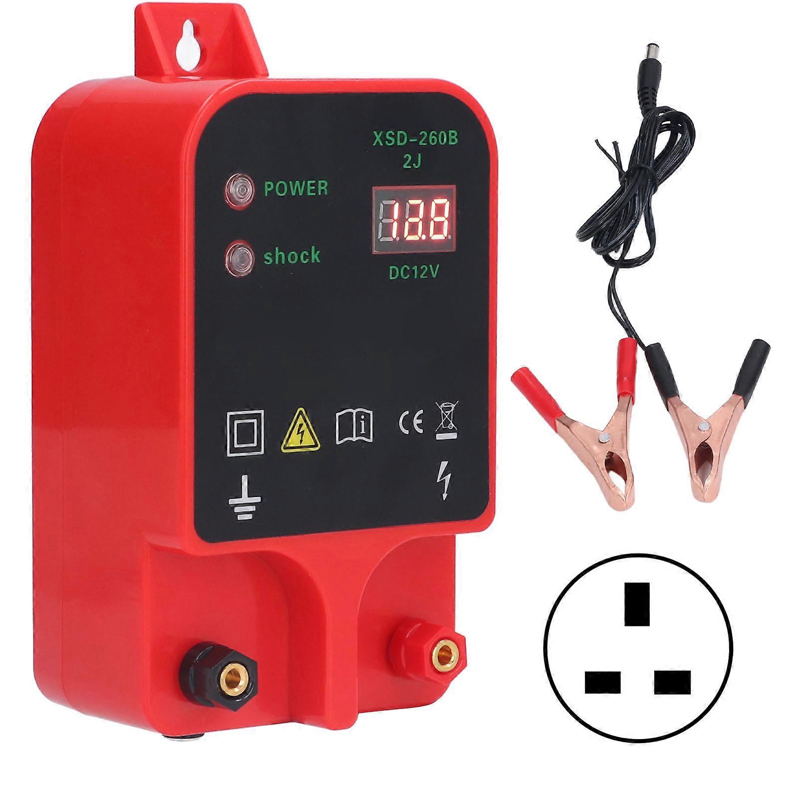Pasture Pulse Electronic Fence Charger Controller Animal Fence Alarm Electric Fence High Voltage Pulse Host 100240V NO.1801