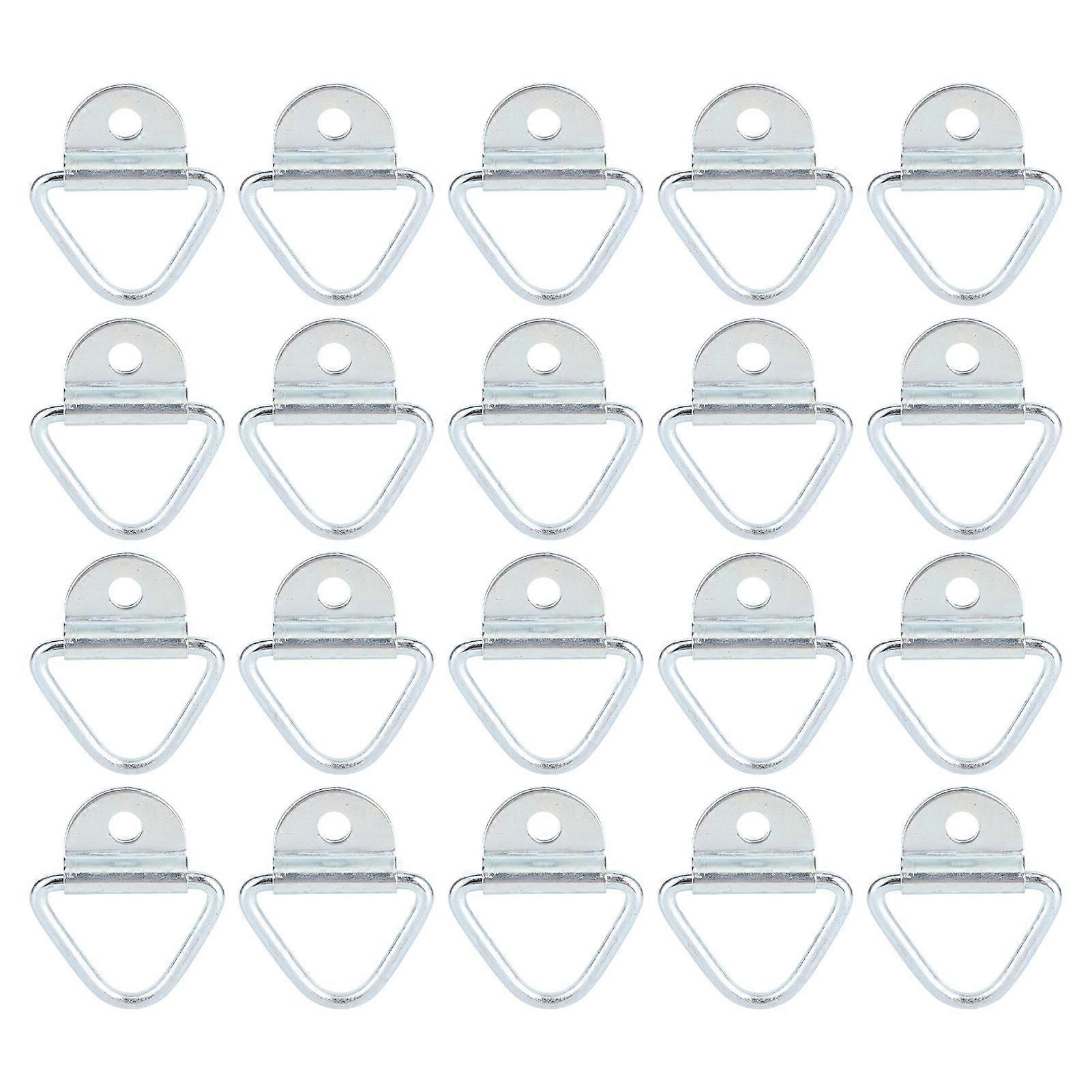 20pcs Tie Down Lashing Ring Set Cleat Hooks Vehicle Accessory for Cargo Van Trailer Truck E2U211