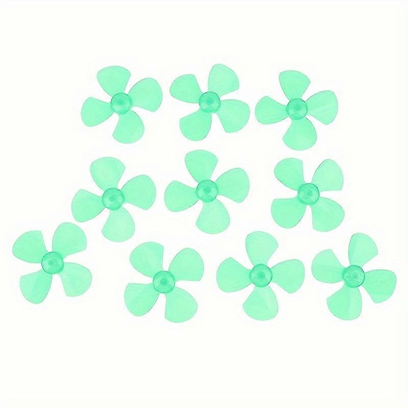 10pcs Mini 4-Leaf Propeller Blades for Hobby Model Accessories, Random Color - Suitable for Age 14+