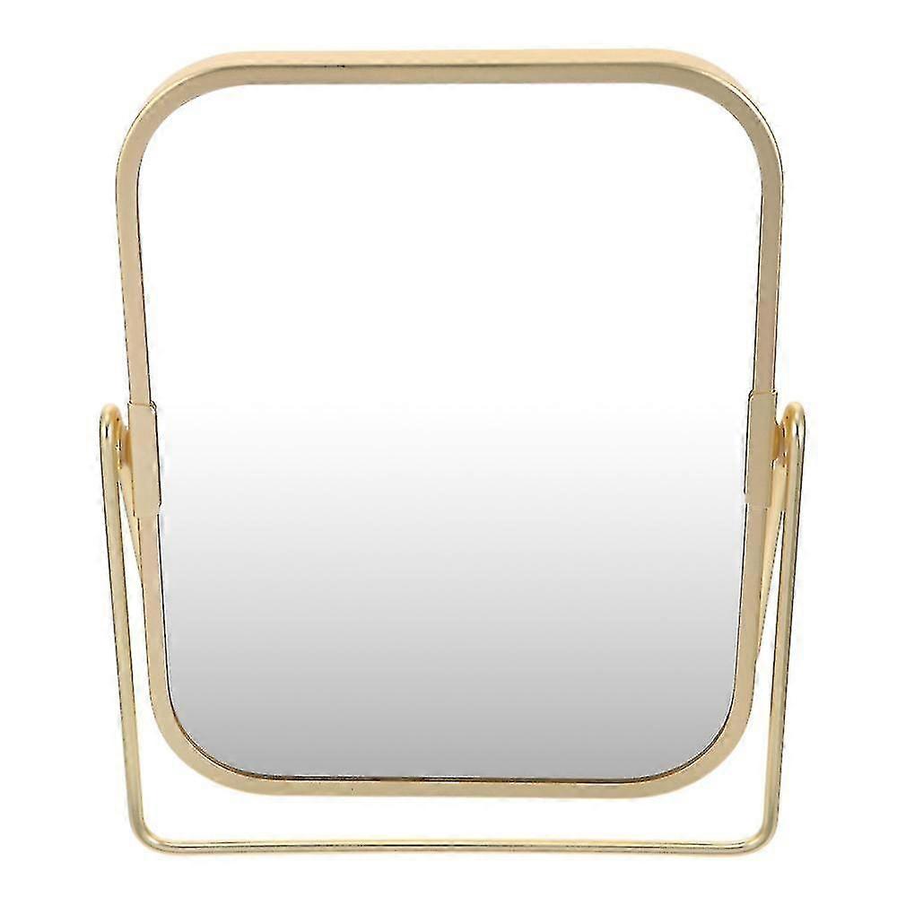 Vanity Makeup Mirror With Metal Stand 360 Degree Swivel Desktop Tabletop Mirror