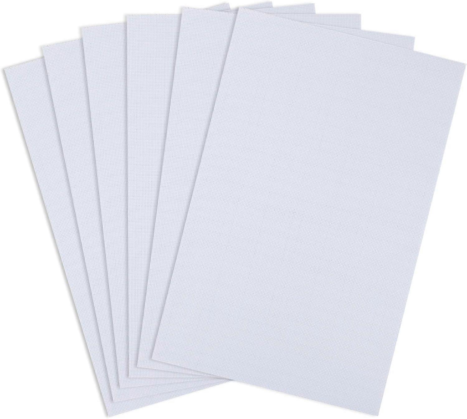 Similane 6 Peças Aida Cloth 14 Count Cross Stitch Fabric, Branco, 12 por 18 Polegadas