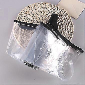 Transparenter Taschenschirm, automatisch winddichter Regensonnenschirm H
