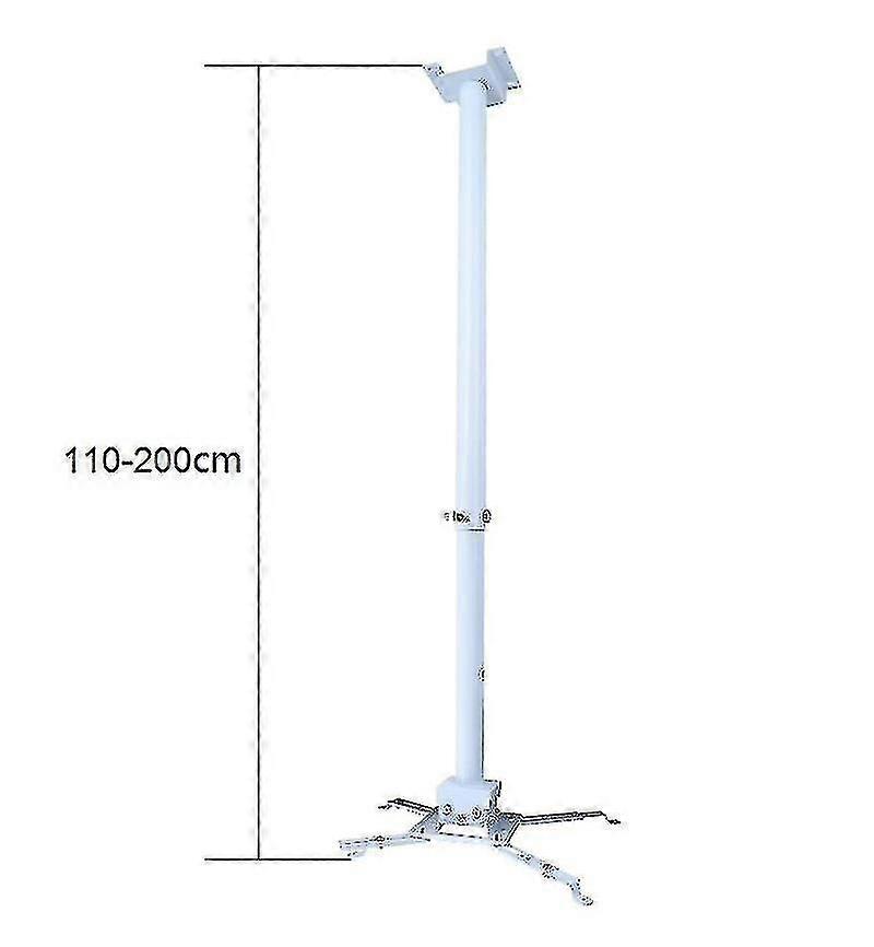 2m Round Tube Projector Bracket Projector Hanger Ceiling Wall Hanging Retractable Bracket