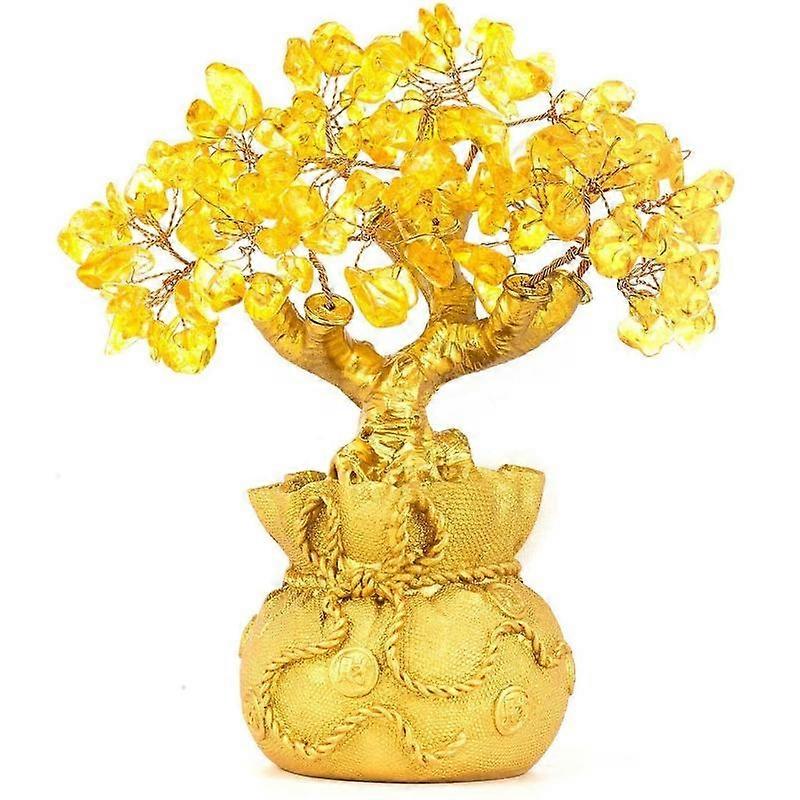 Barsinfi Feng Shui Money Tree Office Home Table Feng Shui Decoration Crystal Money Tree