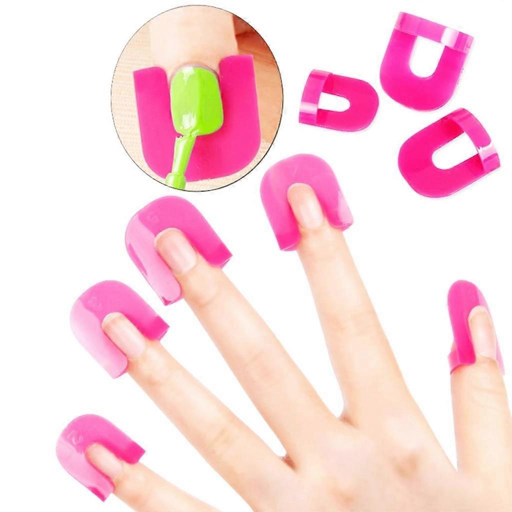 PIAO 26PCS Reusable Soft Plastic Nail Polish Stencil