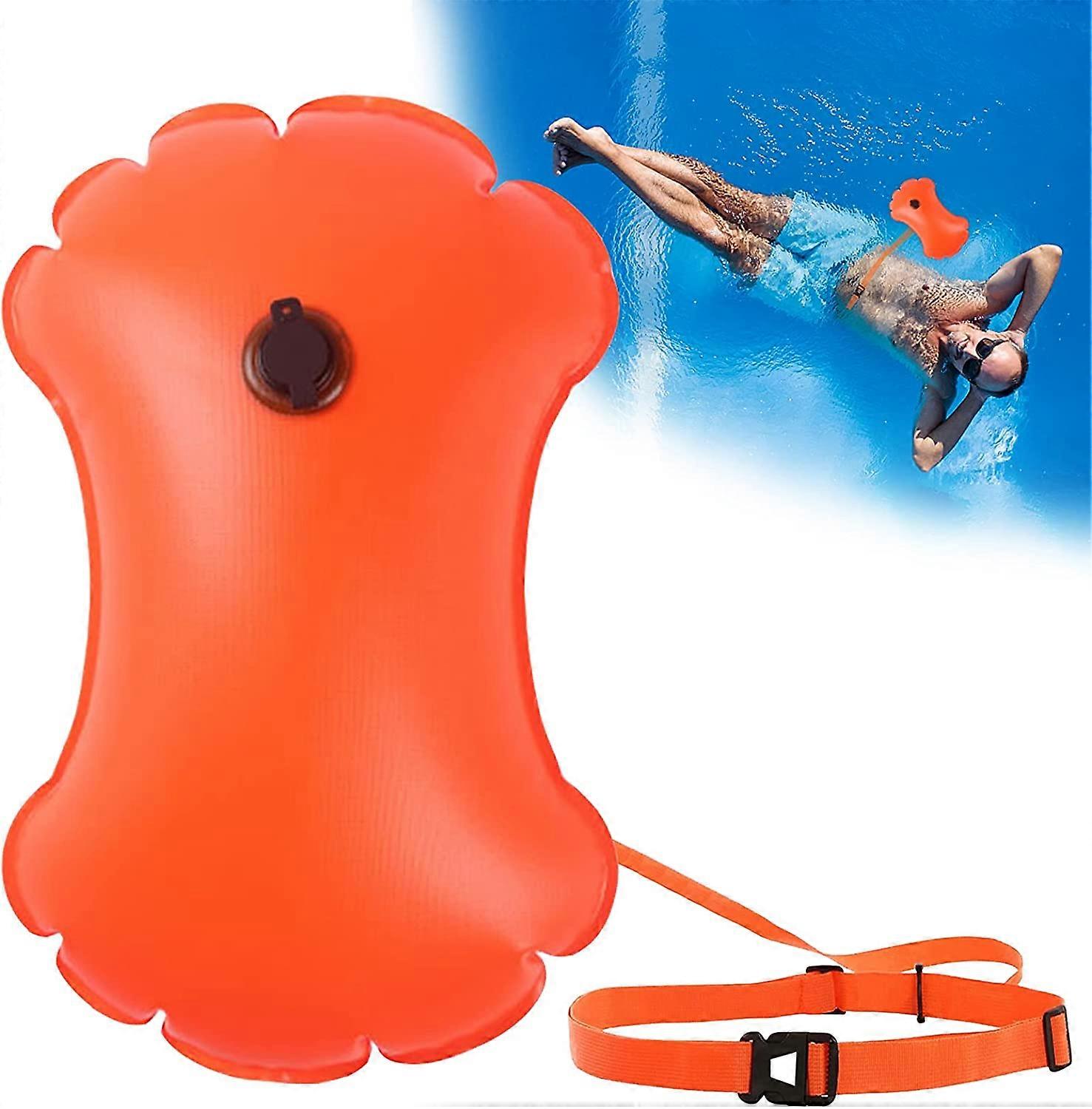 Bouée de natation gonflable Aide d’urgence à la natation Bouée gonflable - Orange