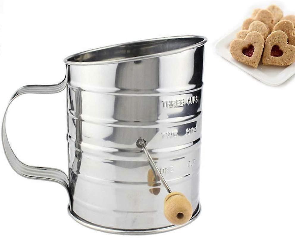 Flour Sieve Powder Sifter Stainless Steel Handheld Bakeware for Kitchen Tool