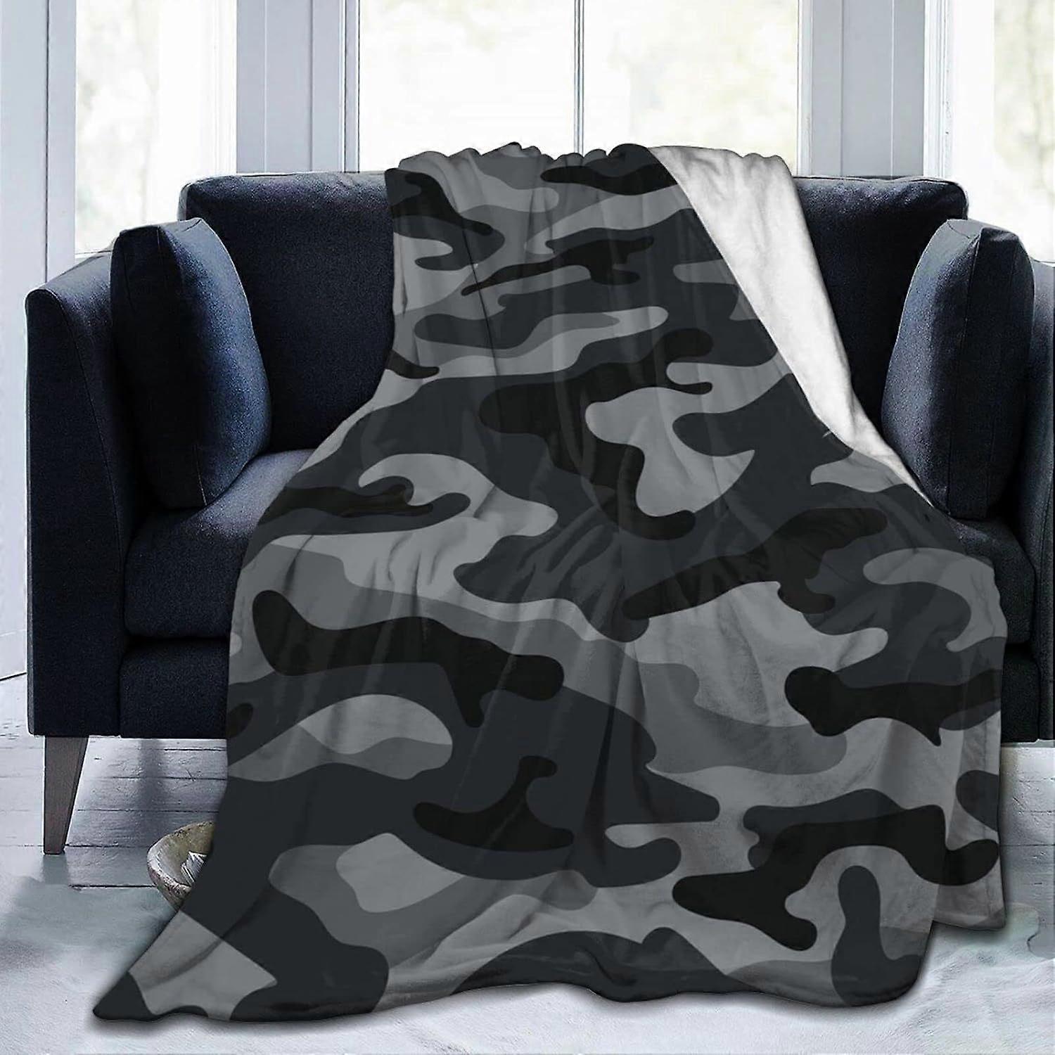 Super Soft Camouflage Blanket - Warm Wool for All Seasons 50x40 in.