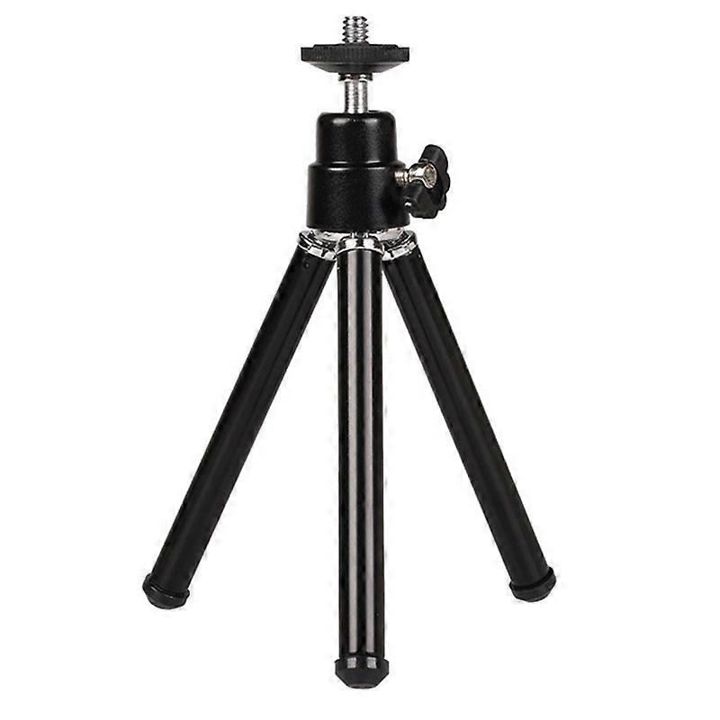 Lightweight Mini Portable Tripod Adjustable Mini Tripod Aluminum Alloy for Camera Projector Black
