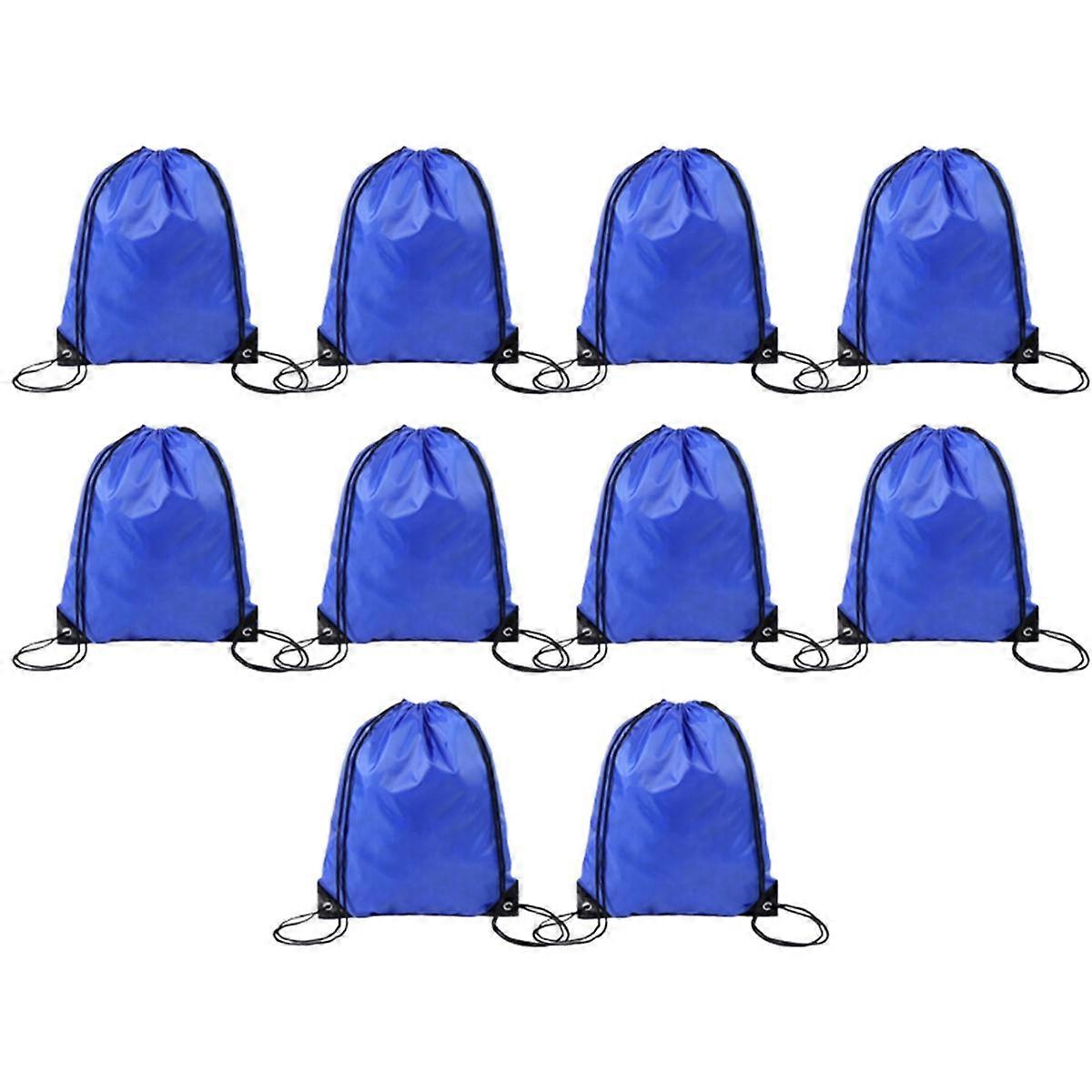 Polyester Drawstring Bag Sports Marathon Drawstring Bag Storage Bag Drawstring Bag Royal Blue