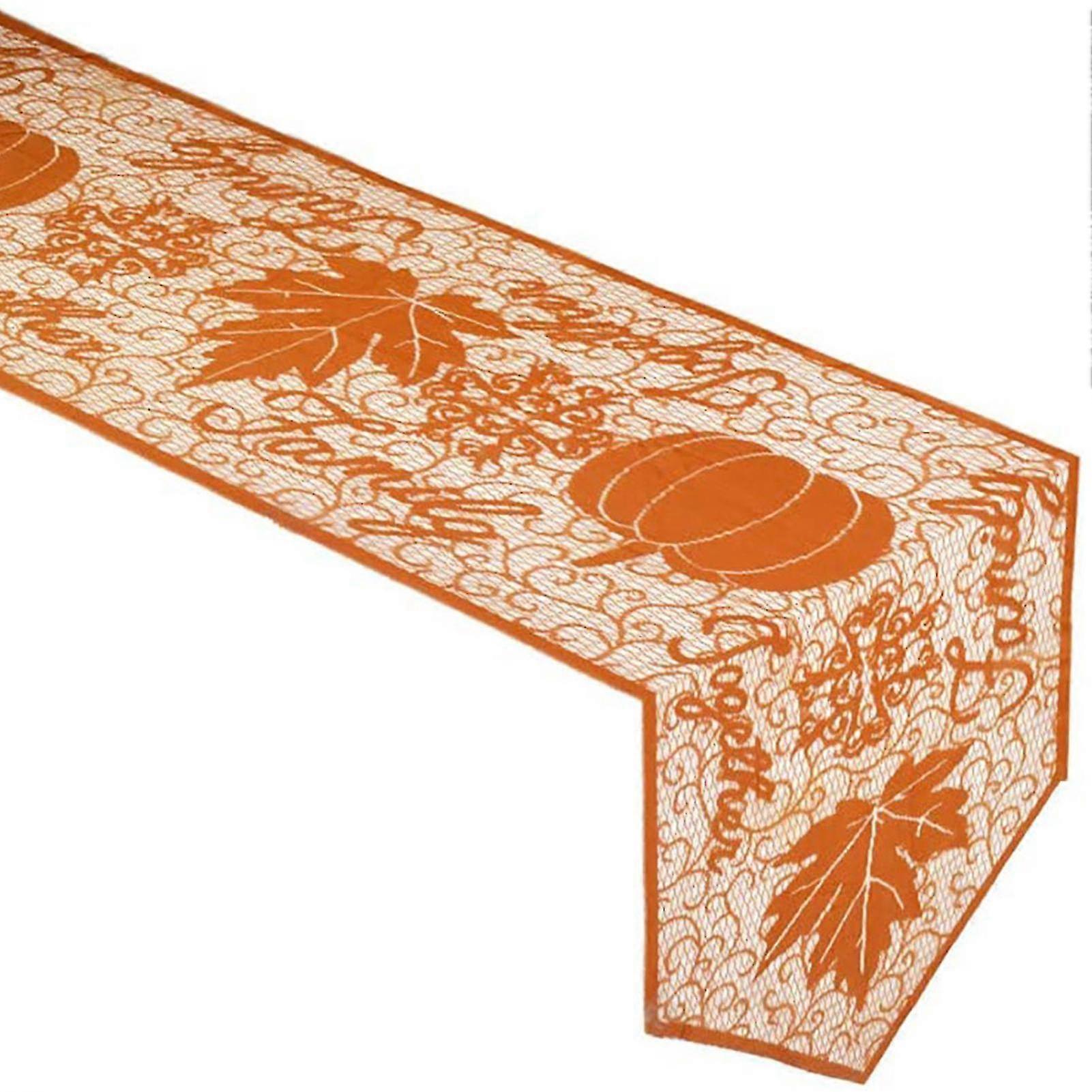 Table Cloth Comfortable Polyester Decorative Thanksgiving Anti Fade Table Banner For Home