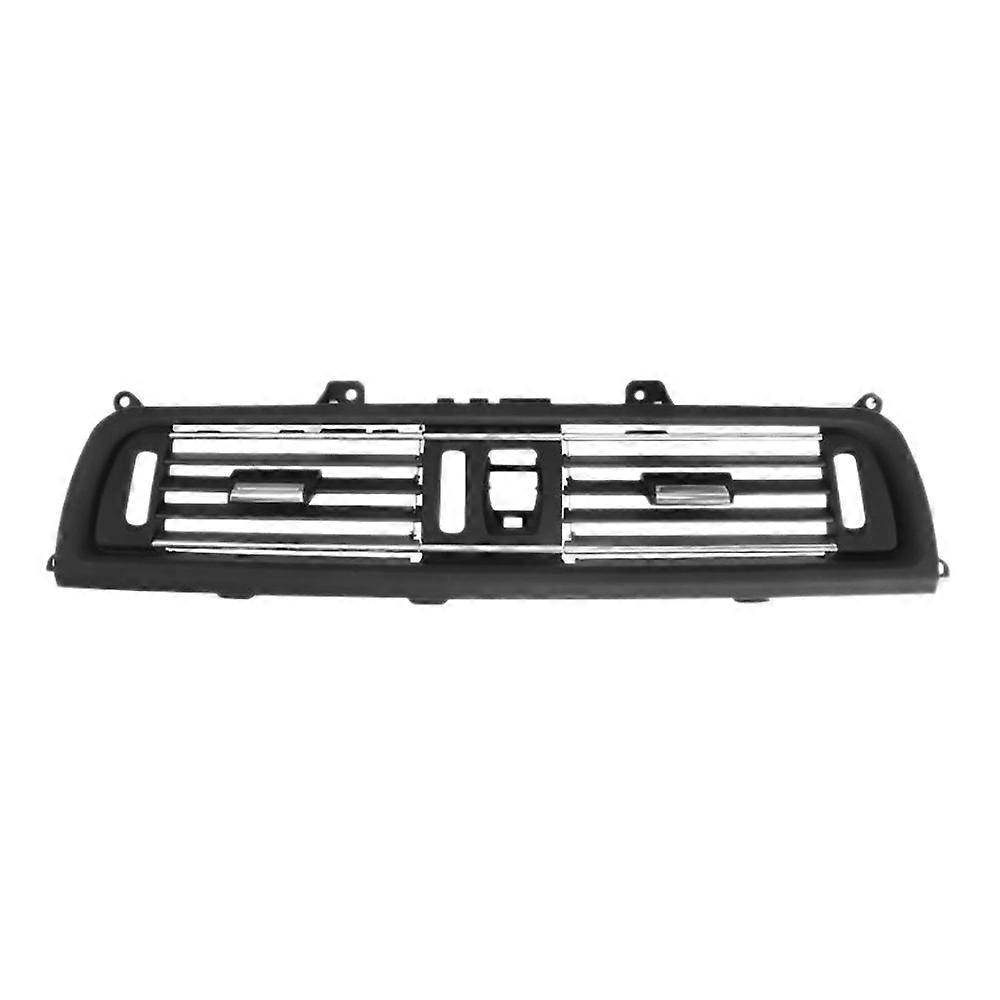 Plated Black Dashboard Central Air Conditioner Vent Grille Complete Assembly for 5 Series F10 F11 F