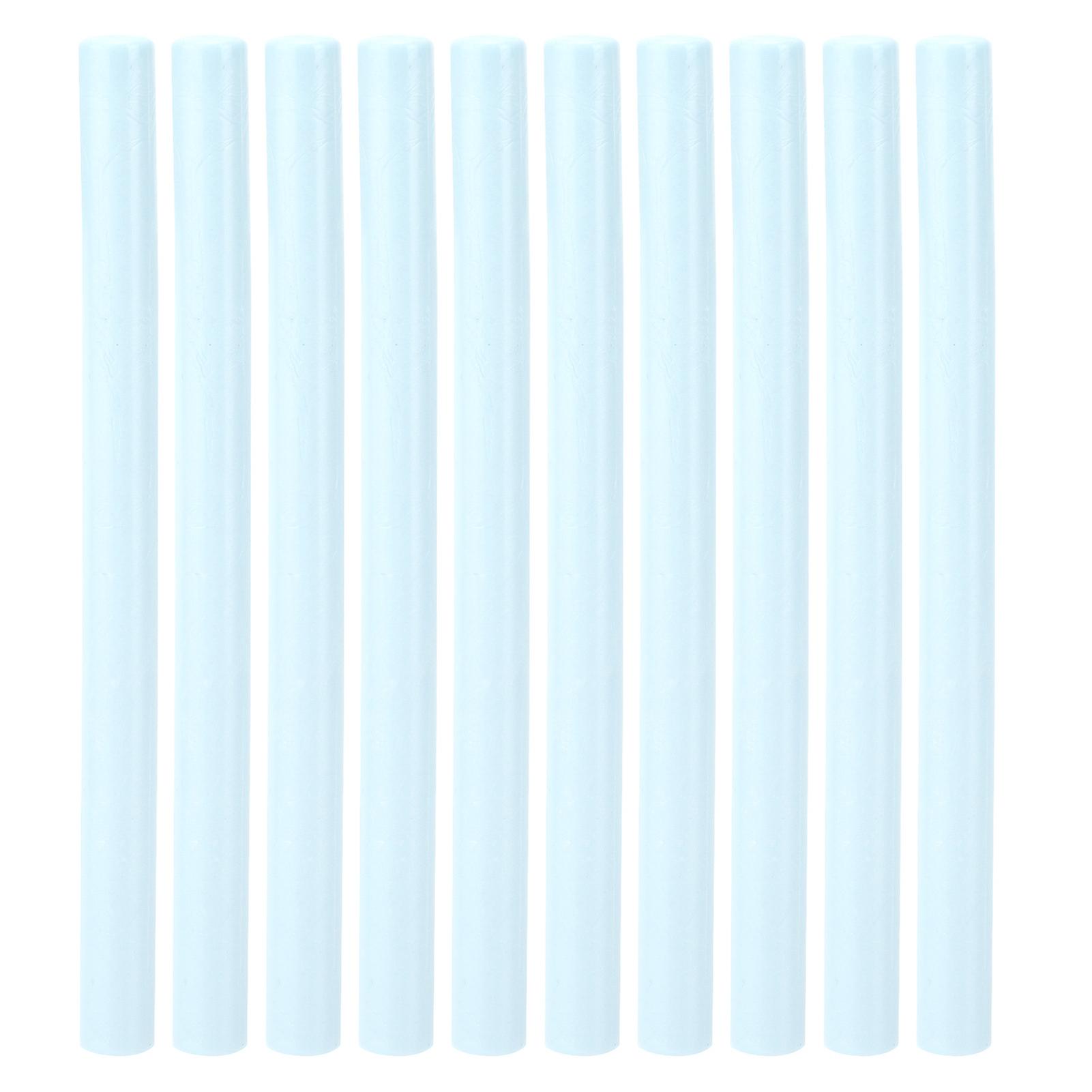 10個のシーリングワックススティックマルチカラースモールラウンドスタンプツールDIY招待状封筒用(スノーブルー)