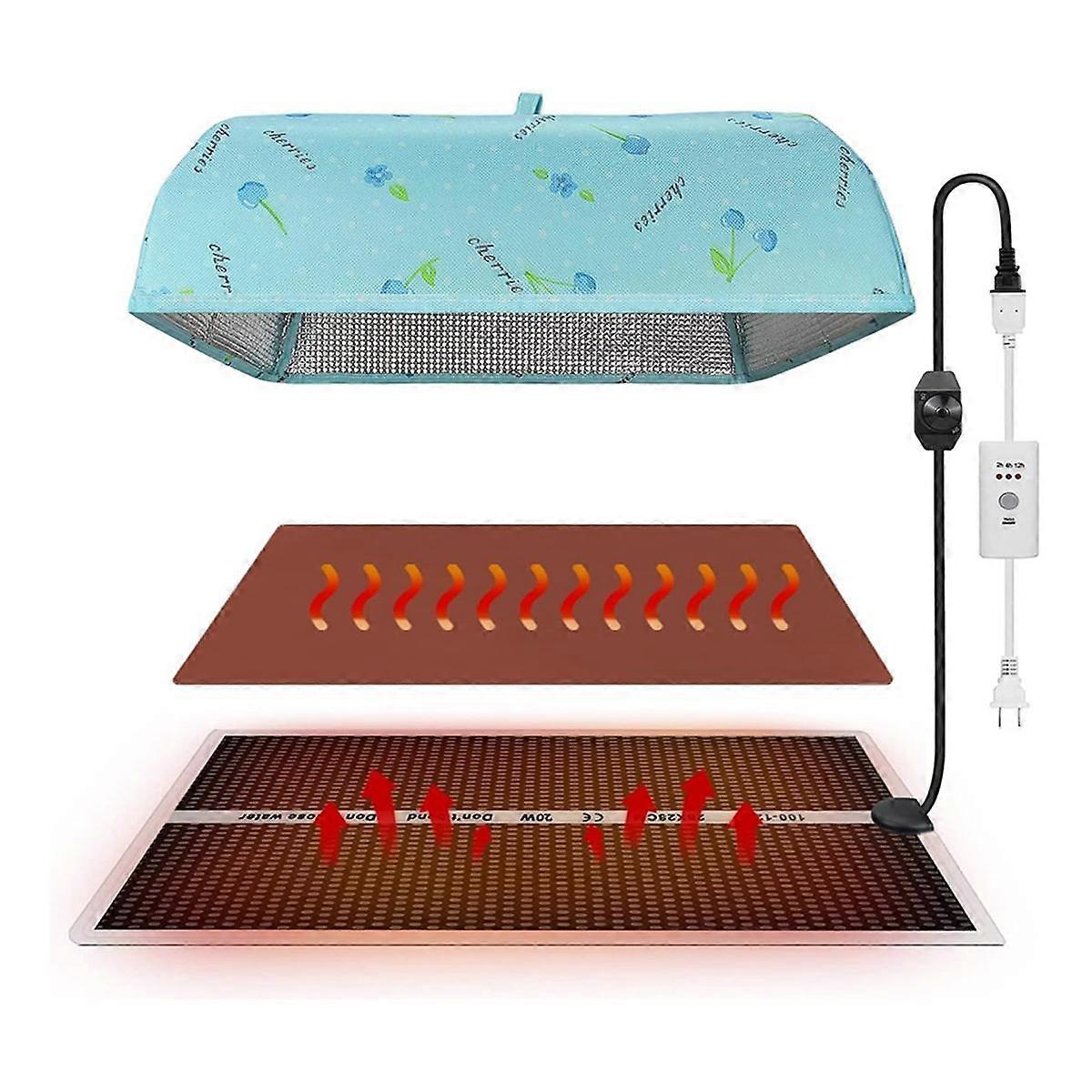 Epoxy Resin Heating Pad with Lid Timer, Resin Mold Heating Pad, Rapid Curing Drying Heating Machine