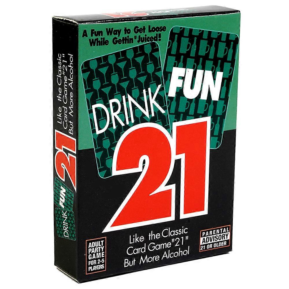 Drink Fun 21 Card Game A Hilarious Drinking Card Game Like The Classic Card Game 21 But More Alcohol 56 Pcs Cards