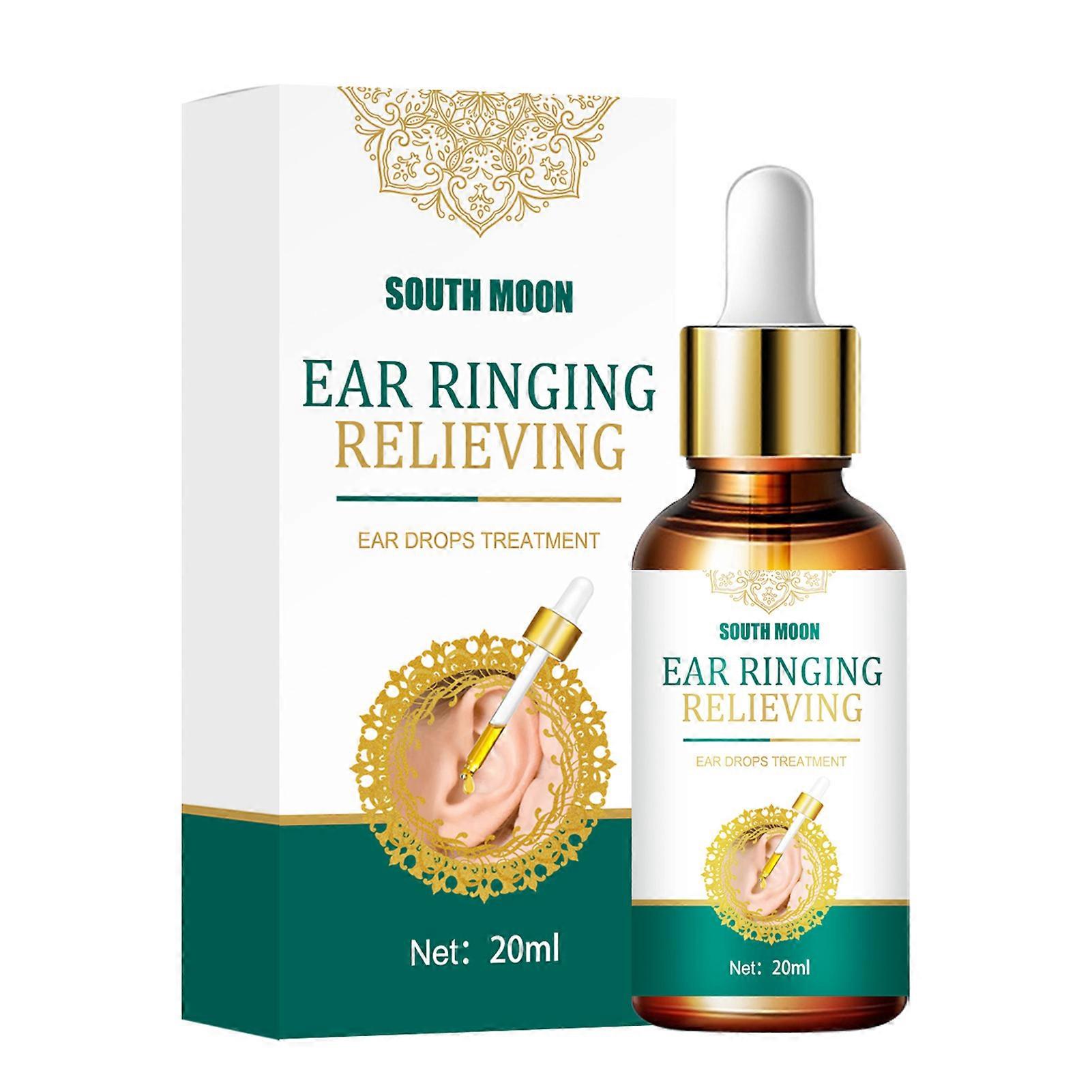 SOUTH MOON 20ml Ear Ringing Relieving Ear Drops Tinnitus Deafness Ear Swelling Ear Discharge Otitis Media Ear Fluid