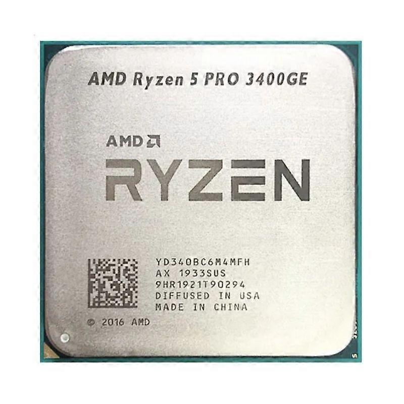 Ryzen 5 3400GE CPU - Socket AM4 4 Cores 8 Threads 3.2GHz 4MB L3 Cache 35W.
