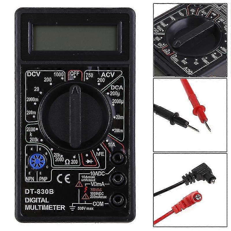 Dt-830b Multimeter Lcd Auto Range Digital Voltmeter Ohmmeter Volt Tester