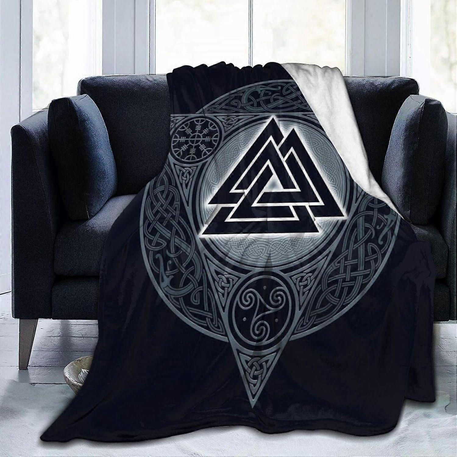 Ravens Norse Mythology Viking Ultra-Soft Micro Fleece Blanket Soft And Warm Digital Printed Blanket Flannel Throw Blanket
