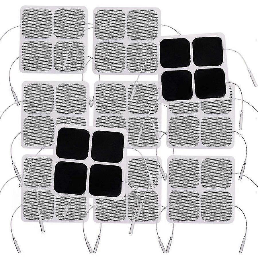 40st Tens Unit Pads, 2x2 elektroder för Ems Muskelstimulator Elektroterapi Pads-D8