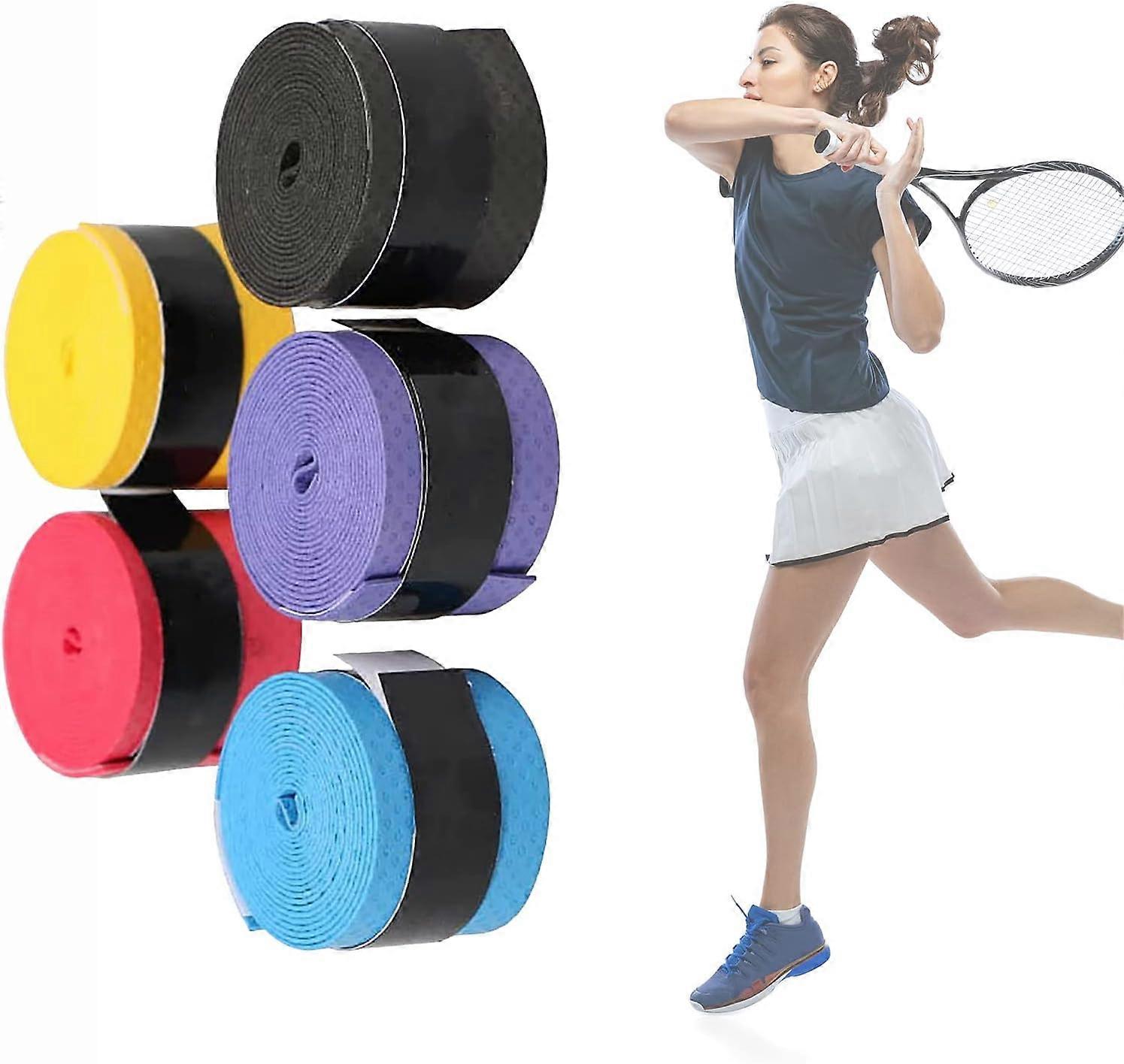 Anti-slip water-absorbent tennis handle racket grip wrapping tape, badminton racket grip replacement parts, suitable for pickleball racket handles, (5