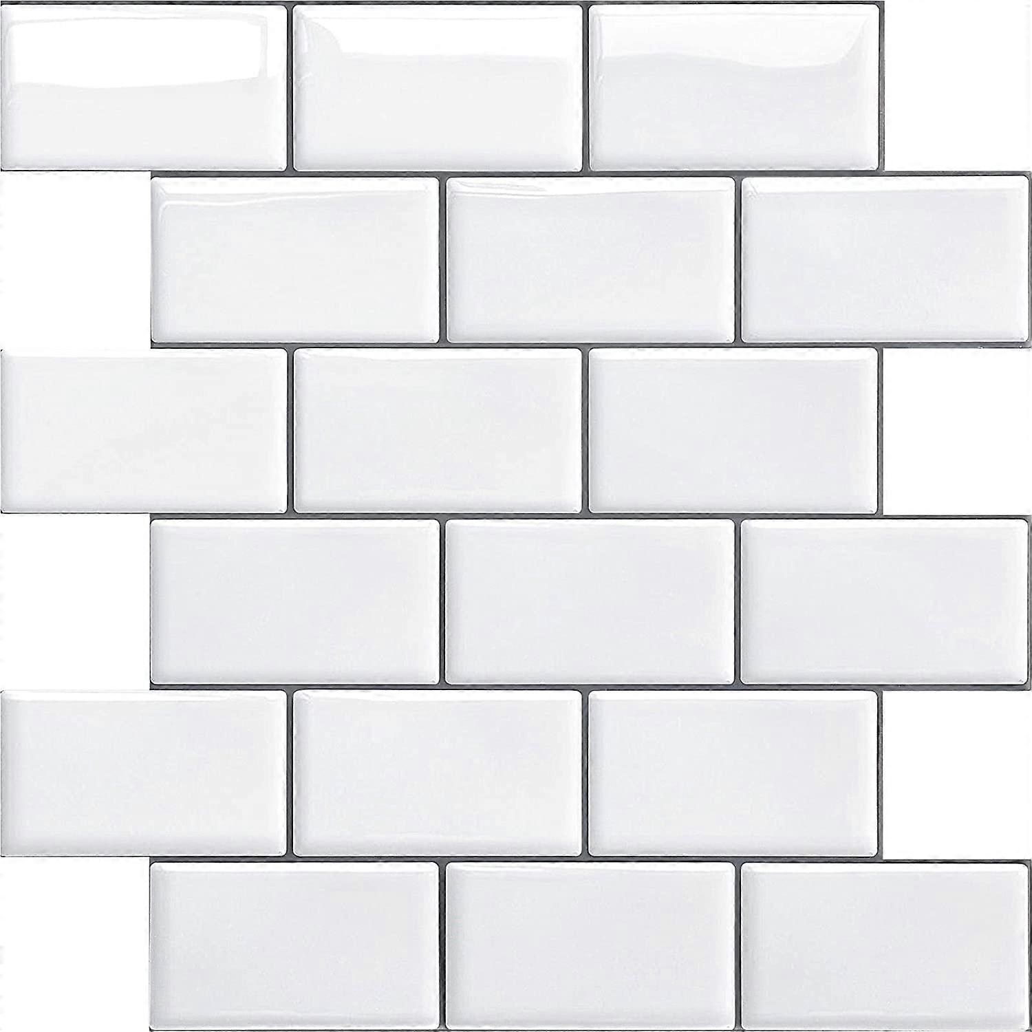 4pcs Adhesive for Kitchen Bathroom (Black, 4 Sheets)
