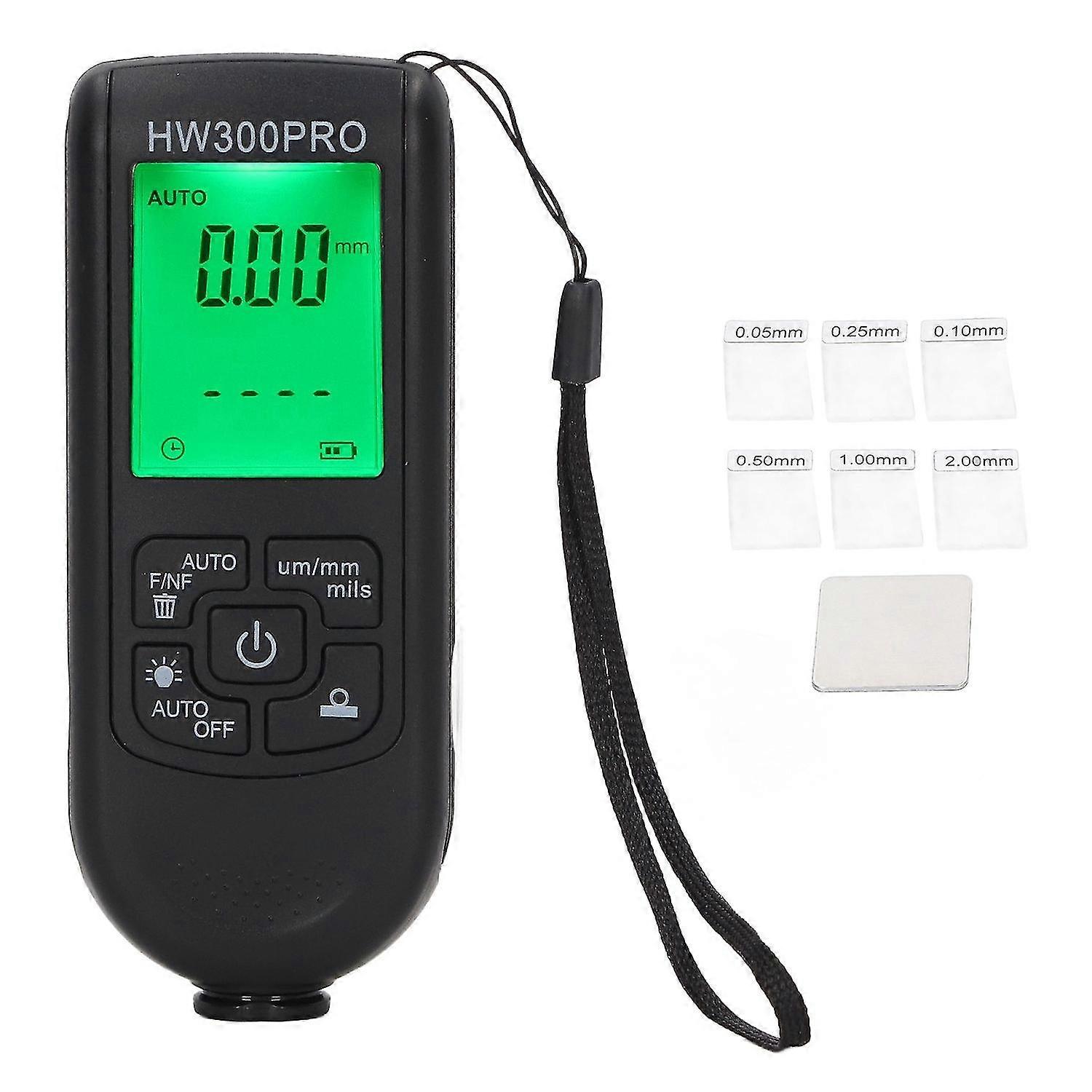 Digital Coating Thickness Gauge ABS with Portable Rope Automatic Shutdown Function Paint Coating Met