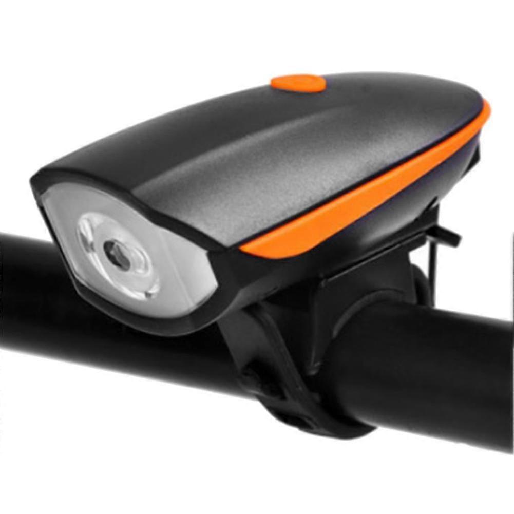 2026 Compatible Withcompatible Withmountain Bike Bicycle Front Light Usb Charging Night Riding Orange