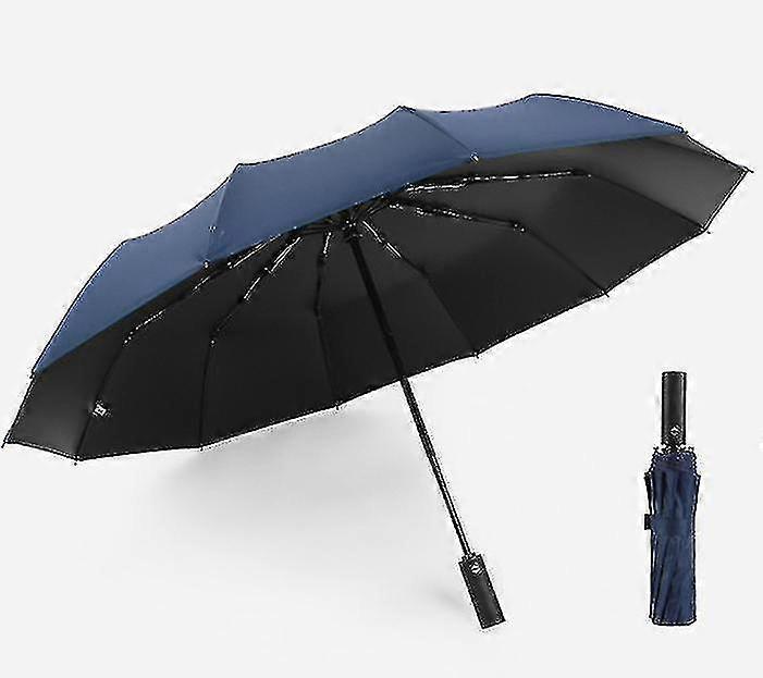 12-bone Three-fold Automatic Sun And Rain Dual-use Umbrellas, Creative Umbrellas(-Z