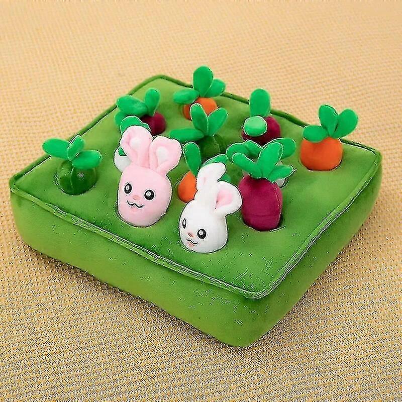 犬用キャロットスナッフルマット猫パズルおもちゃ、12個のニンジン付き、小中大インタラクティブペットストレスリリーフ犬噛むおもちゃ